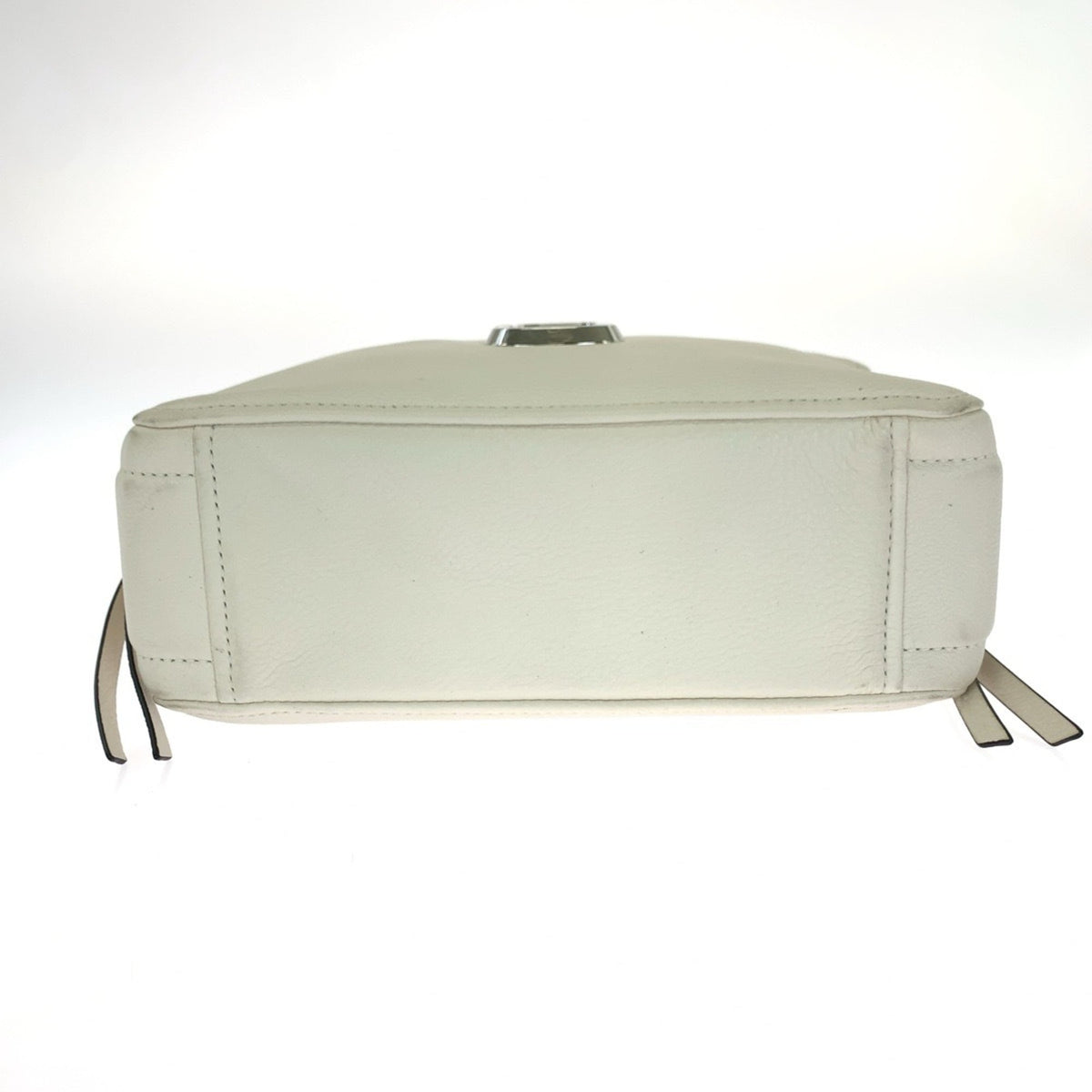 Marc Jacobs White Leather Clutch Bag Shoulder Bag (Pre-Owned)