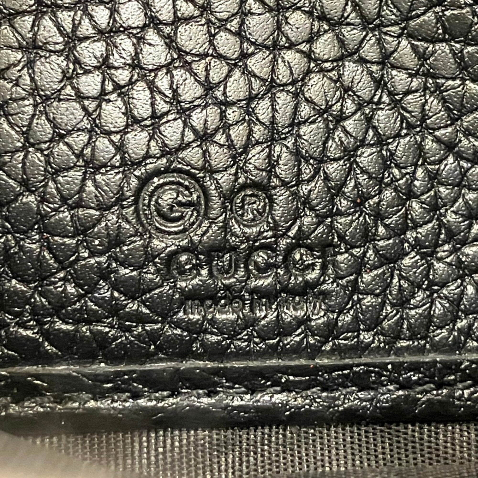 Gucci Black Leather Coin Purse/Coin Case (Pre-Owned)
