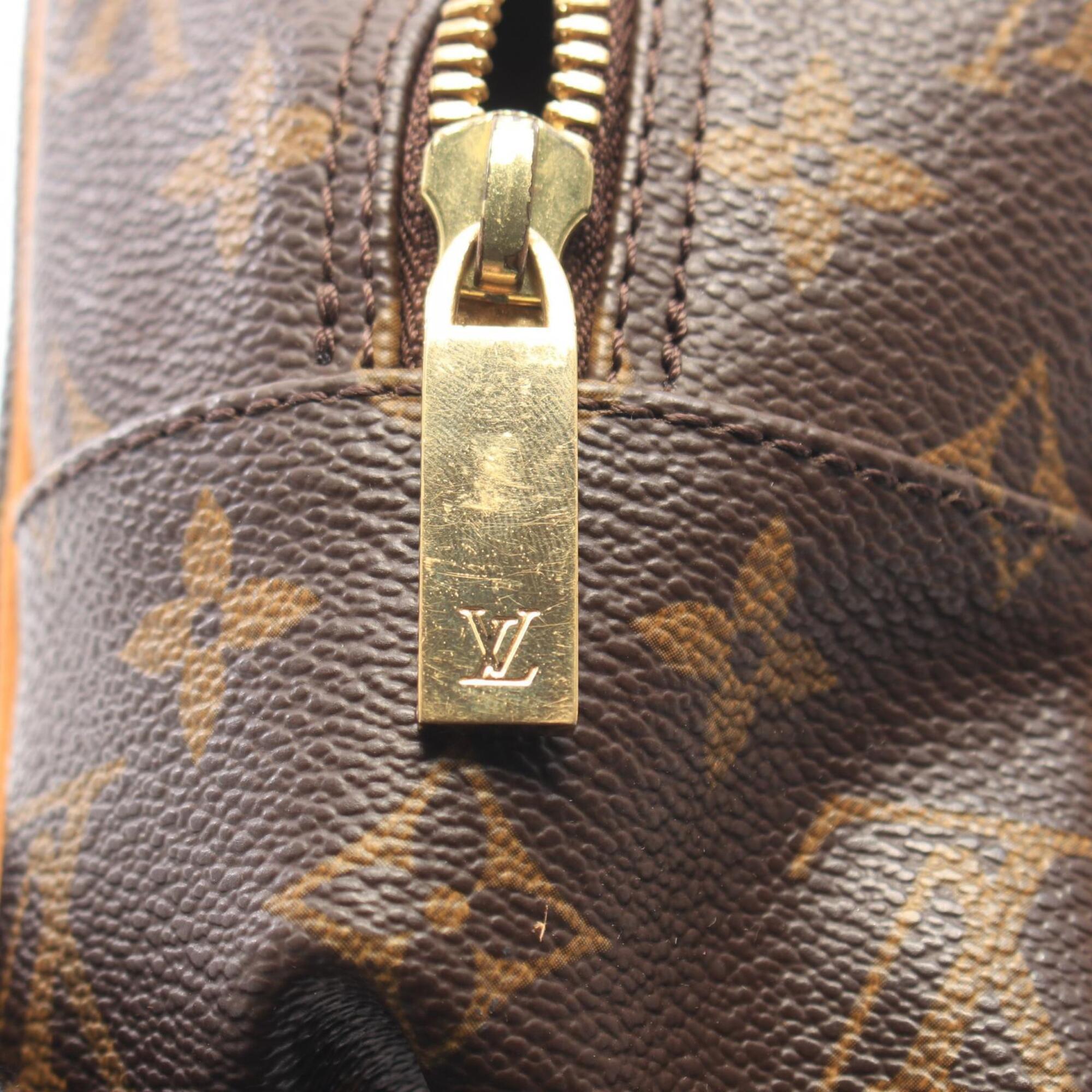 Louis Vuitton Brown Pvc Handbag Shoulder Bag (Pre-Owned)