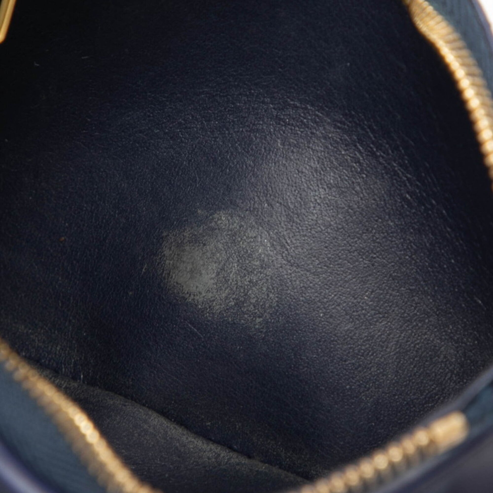 Louis Vuitton Navy Leather Wallet (Tri-Fold) (Pre-Owned)