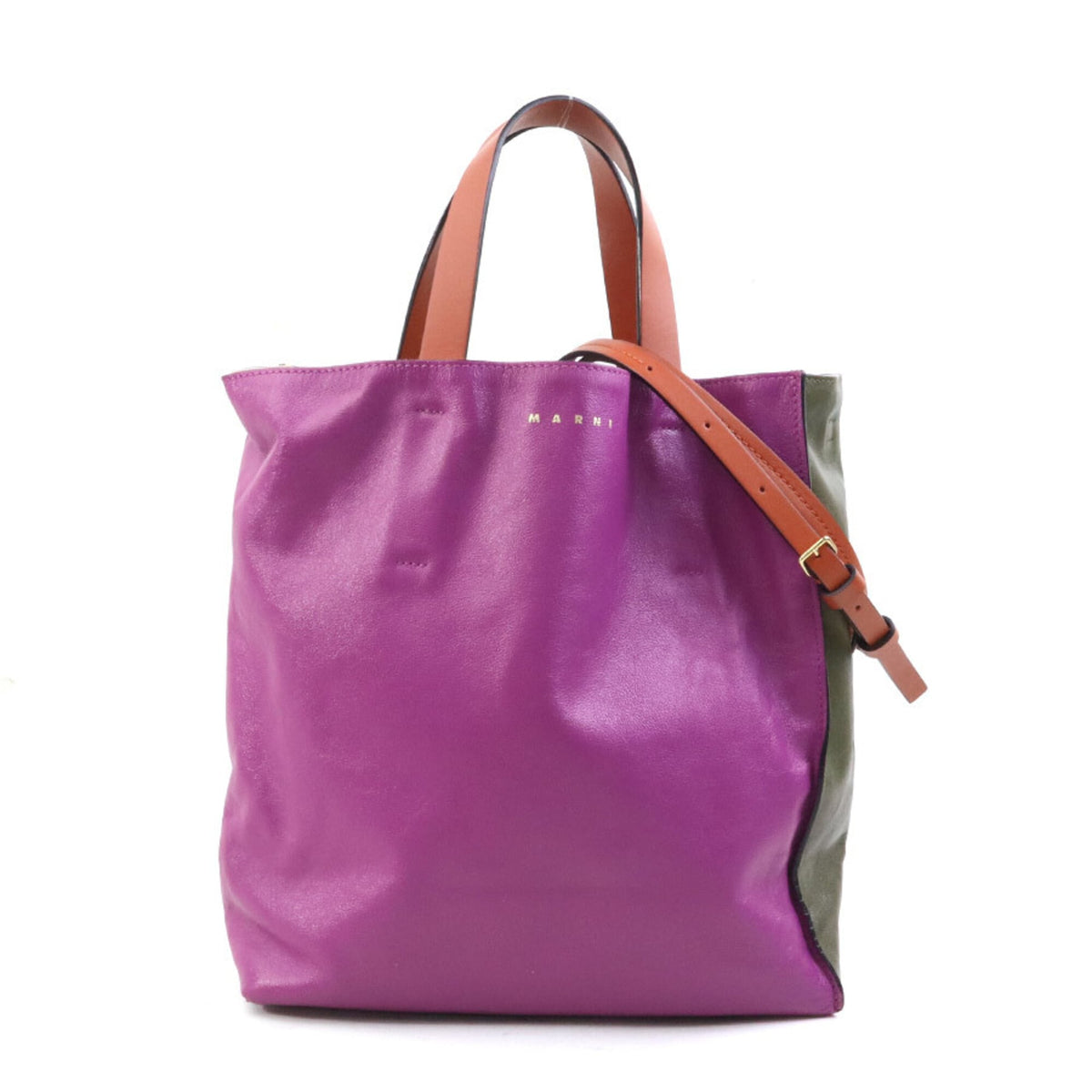 Marni Multi-Color Leather Handbag Shoulder Bag (Pre-Owned)