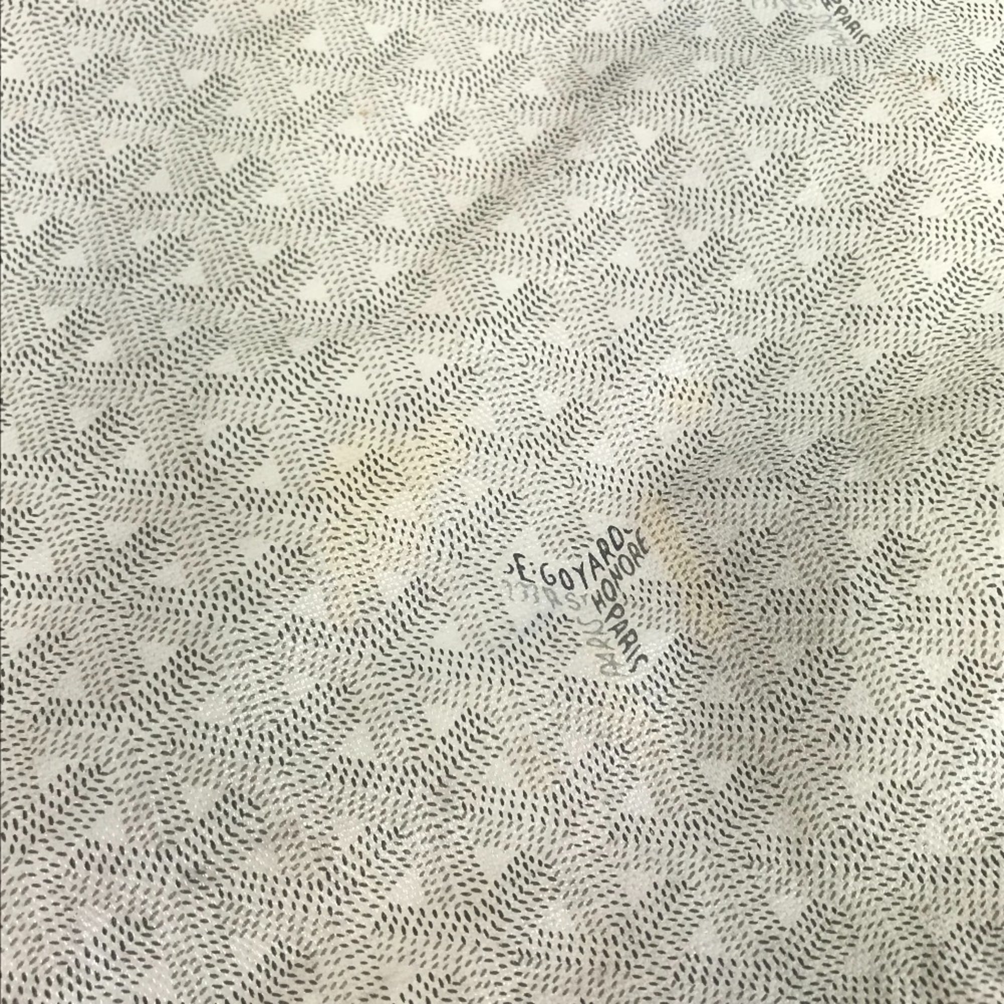 Goyard White Pvc Leather Pouch Shoulder Bag Tote Bag (Pre-Owned)