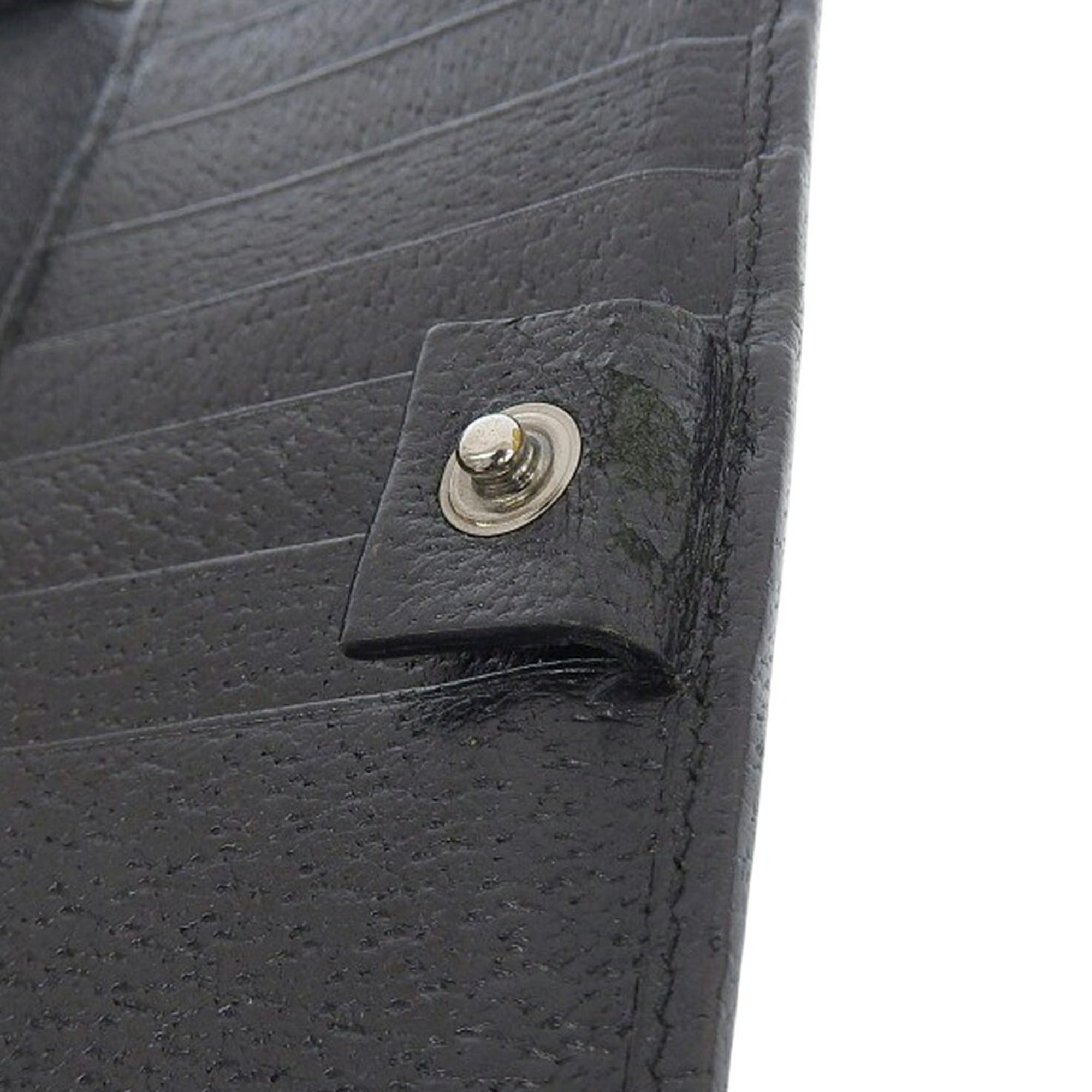Gucci Black Gg Canvas Long Wallet (Bi-Fold) (Pre-Owned)