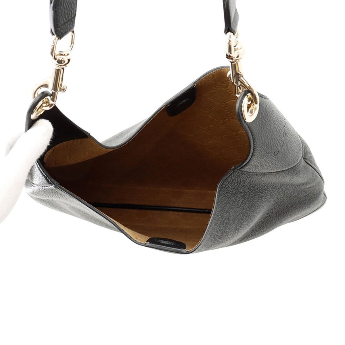 Gucci Black Leather Shoulder Bag (Pre-Owned)