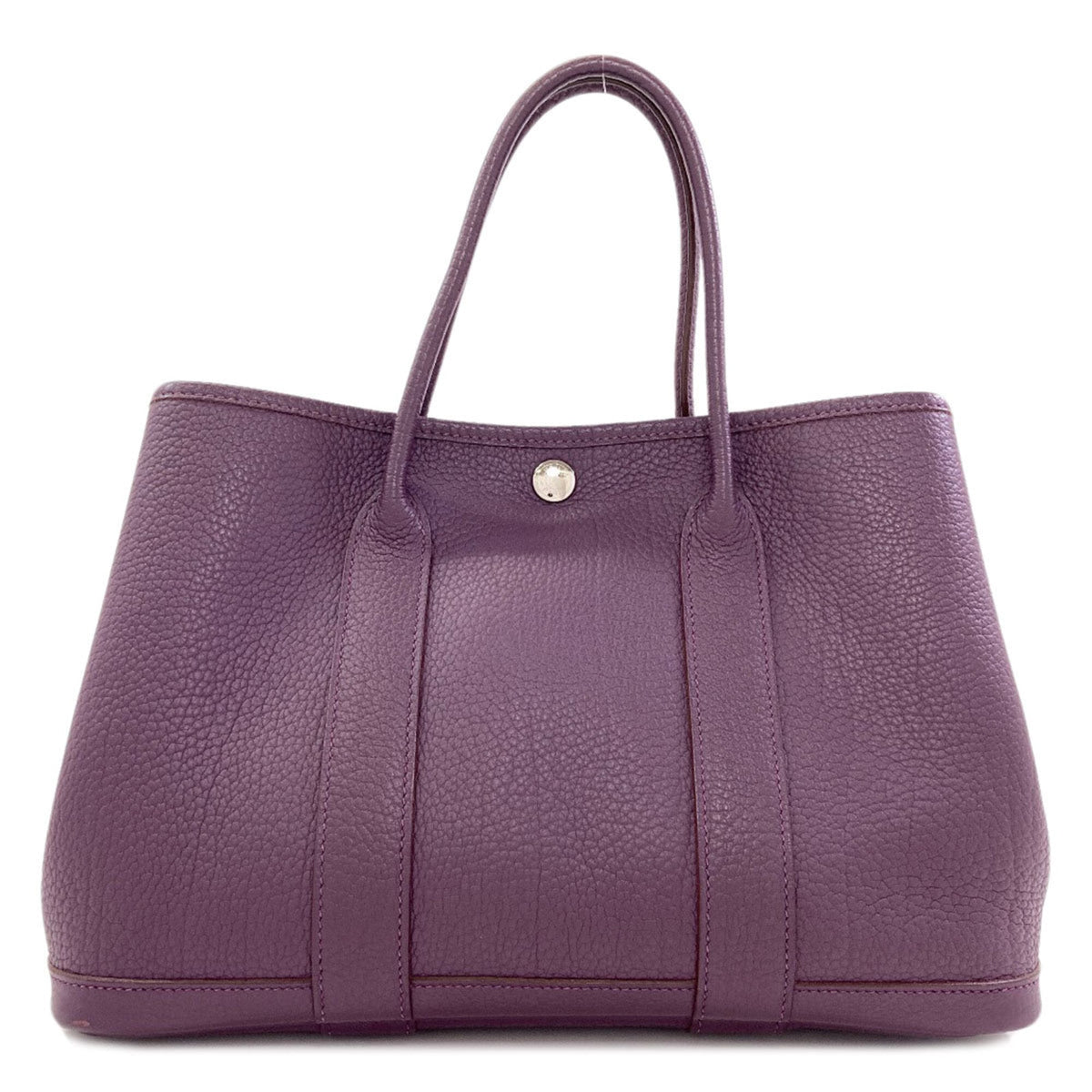 Hermes Purple Negonda Leather Handbag (Pre-Owned)