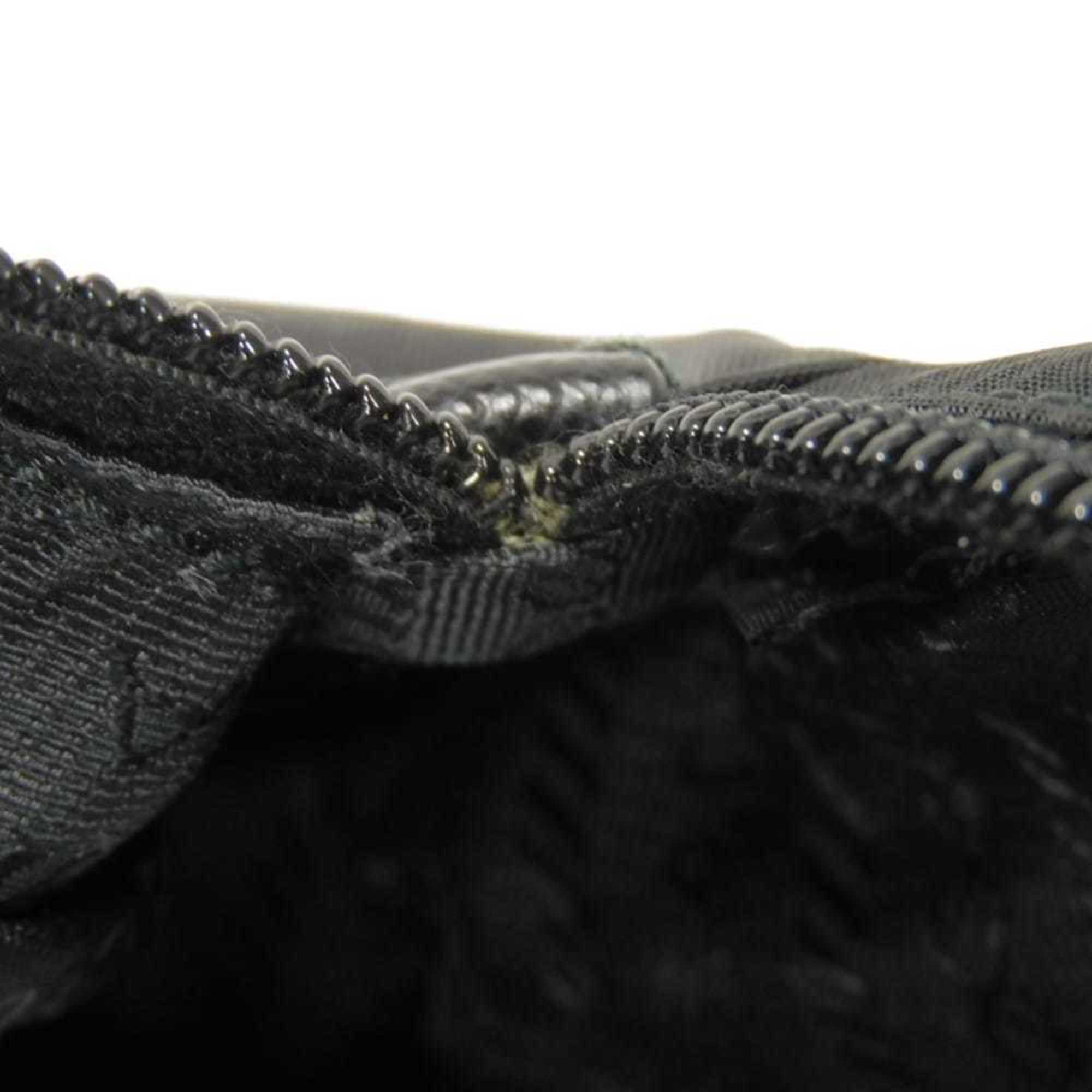 Prada Black Nero Vela Nylon Clutch Bag Pouch (Pre-Owned)