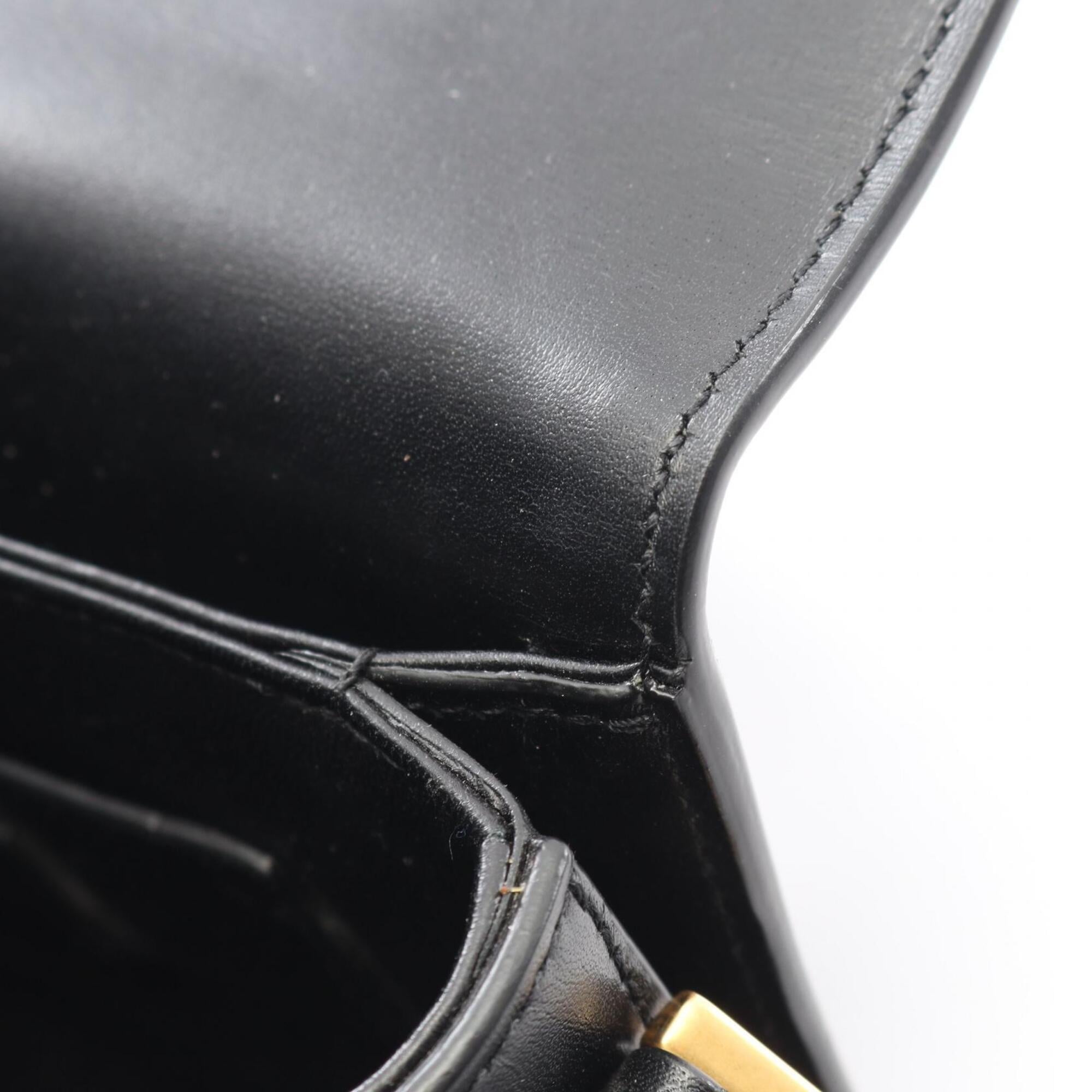 Yves Saint Laurent Black Multi-Color Fabric Leather Handbag Shoulder Bag (Pre-Owned)