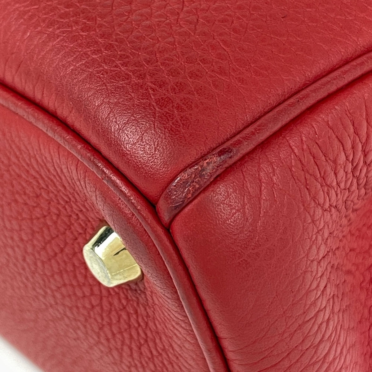 Christian Dior Red Color Leather Handbag (Pre-Owned)