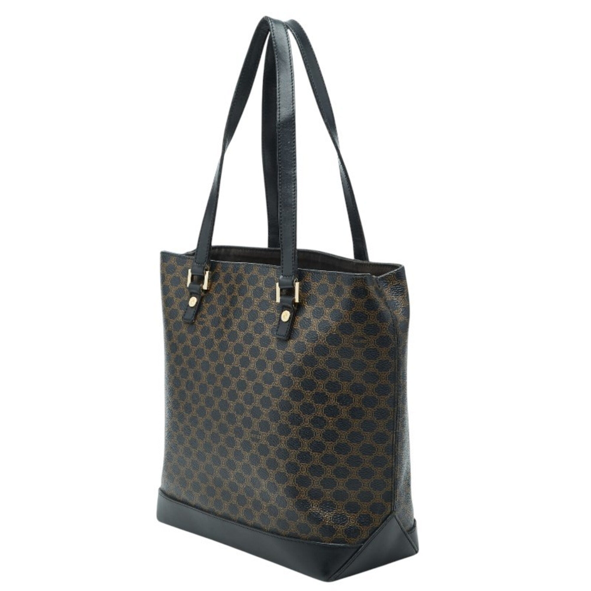 Celine Macadam Black Pvc Handbag (Pre-Owned)