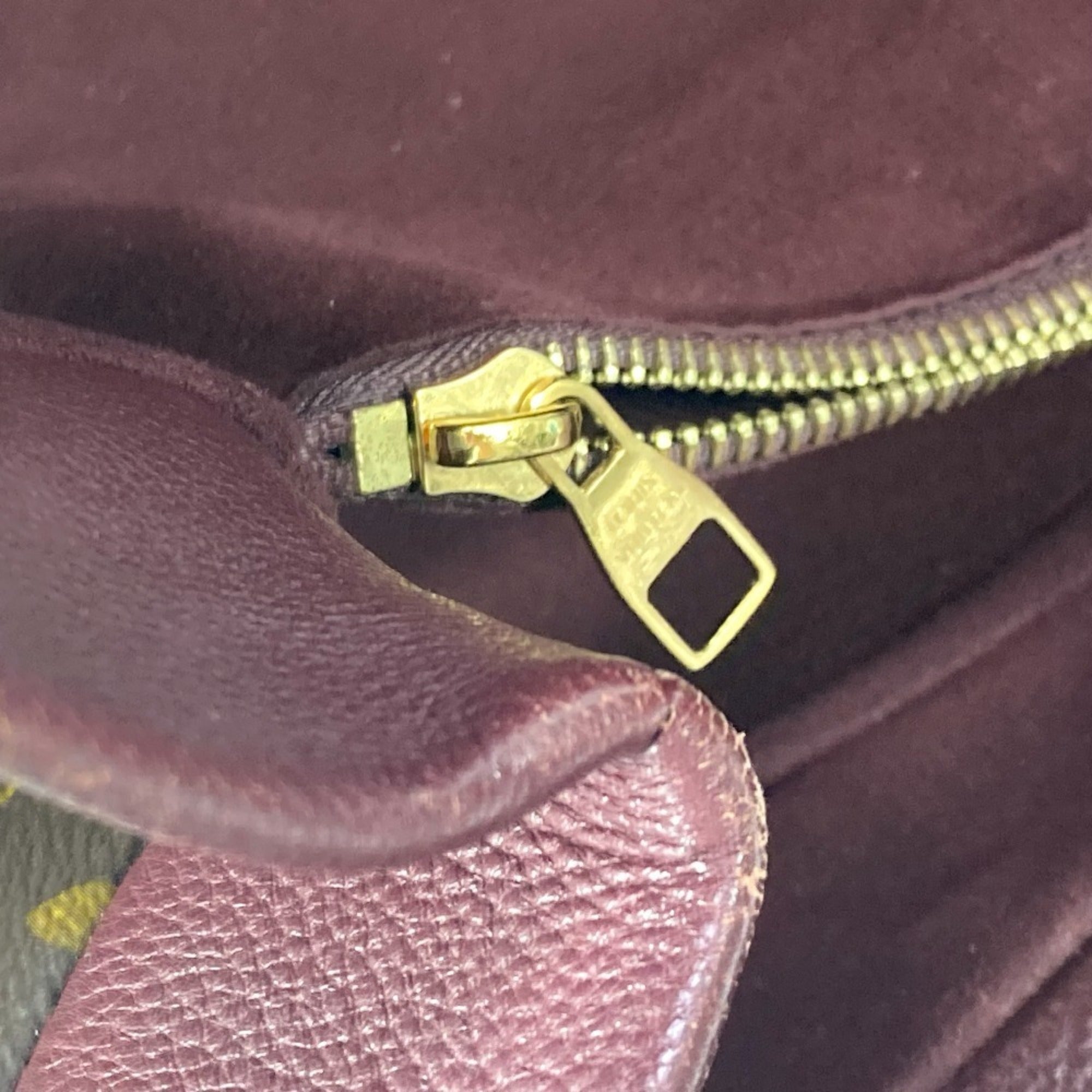Louis Vuitton Brown Purple Monogram Canvas Shoulder Bag Tote Bag (Pre-Owned)