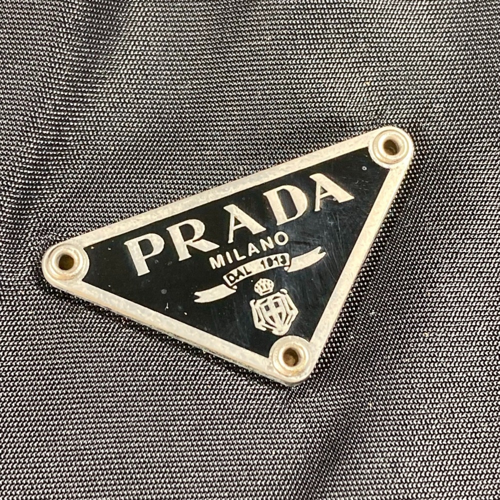 Prada Black Cloth Handbag (Pre-Owned)