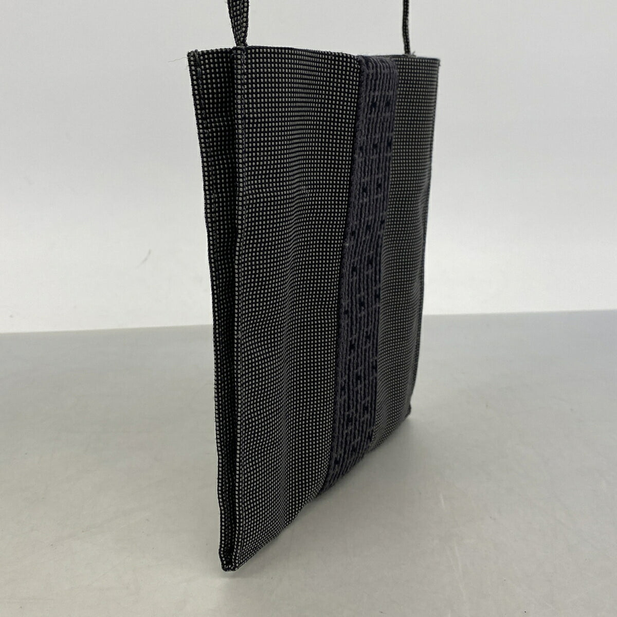 Hermes Gray Nylon Shoulder Bag (Pre-Owned)