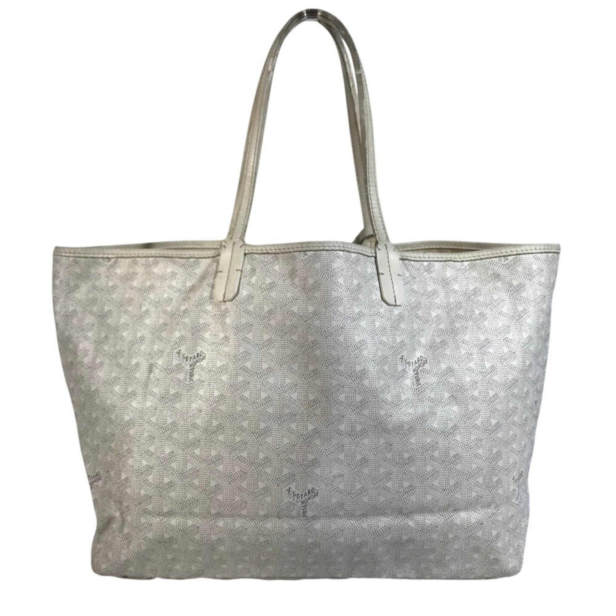 Goyard White Pvc Leather Pouch Shoulder Bag Tote Bag (Pre-Owned)