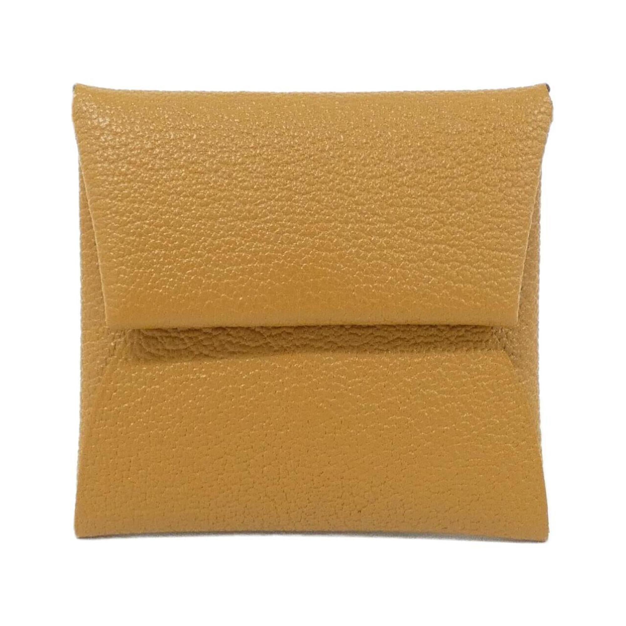 Hermes Bastia Caramel Chevre Leather Coin Purse/Coin Case (Pre-Owned)