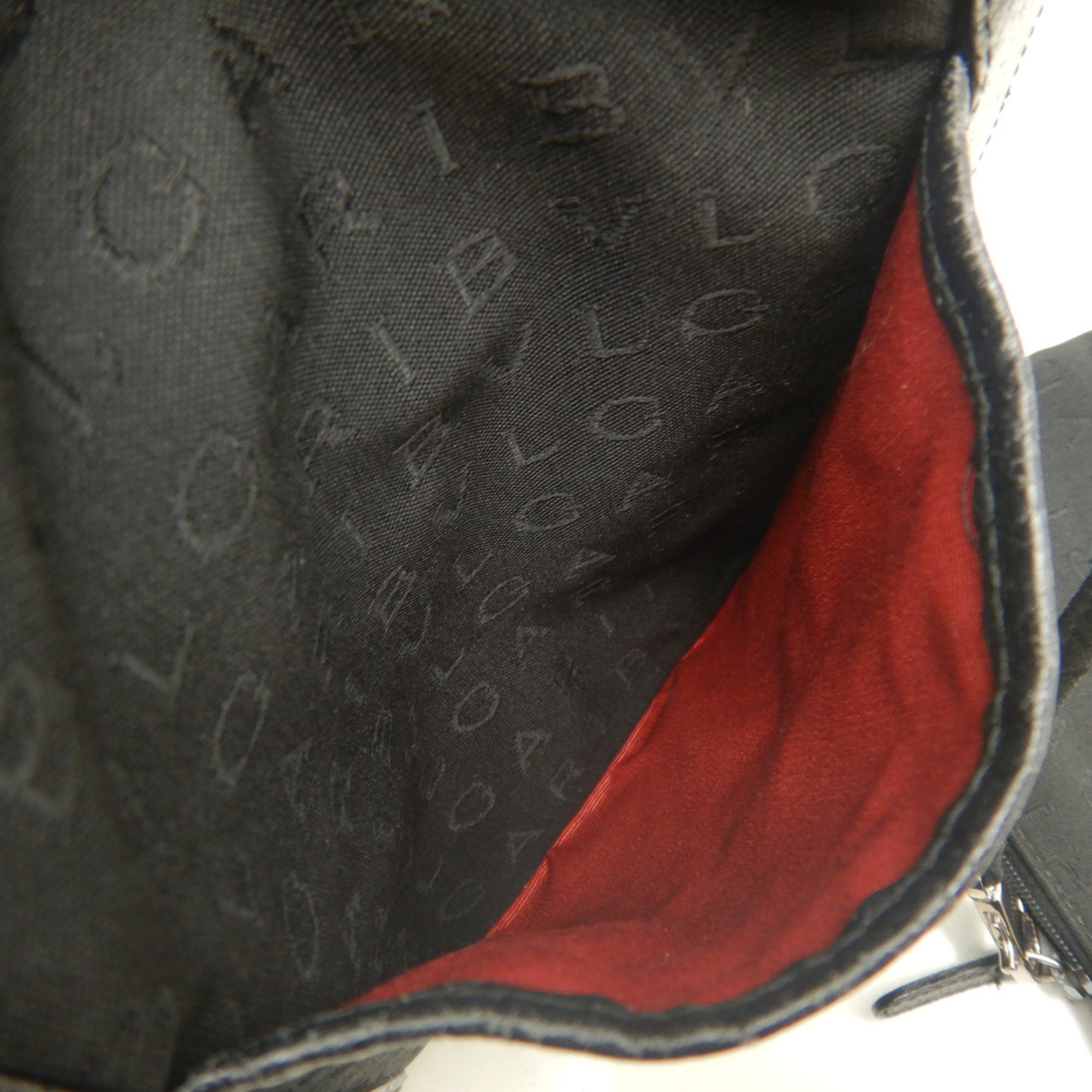 Bvlgari Black Dark Gray Canvas Leather Tote Bag (Pre-Owned)