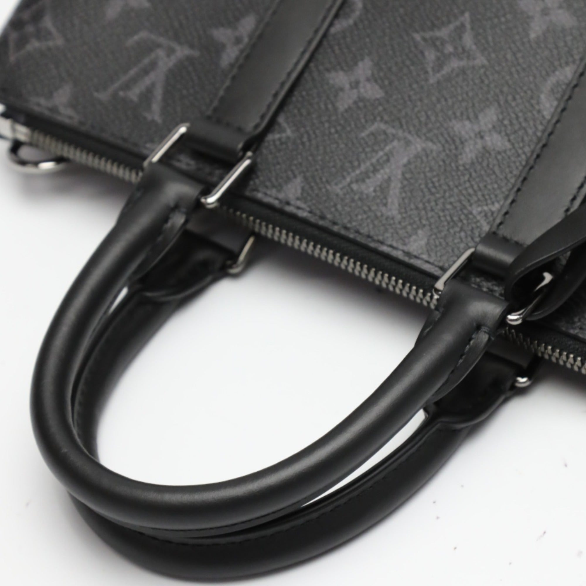Louis Vuitton Black Monogram Eclipse Canvas Shoulder Bag Tote Bag (Pre-Owned)