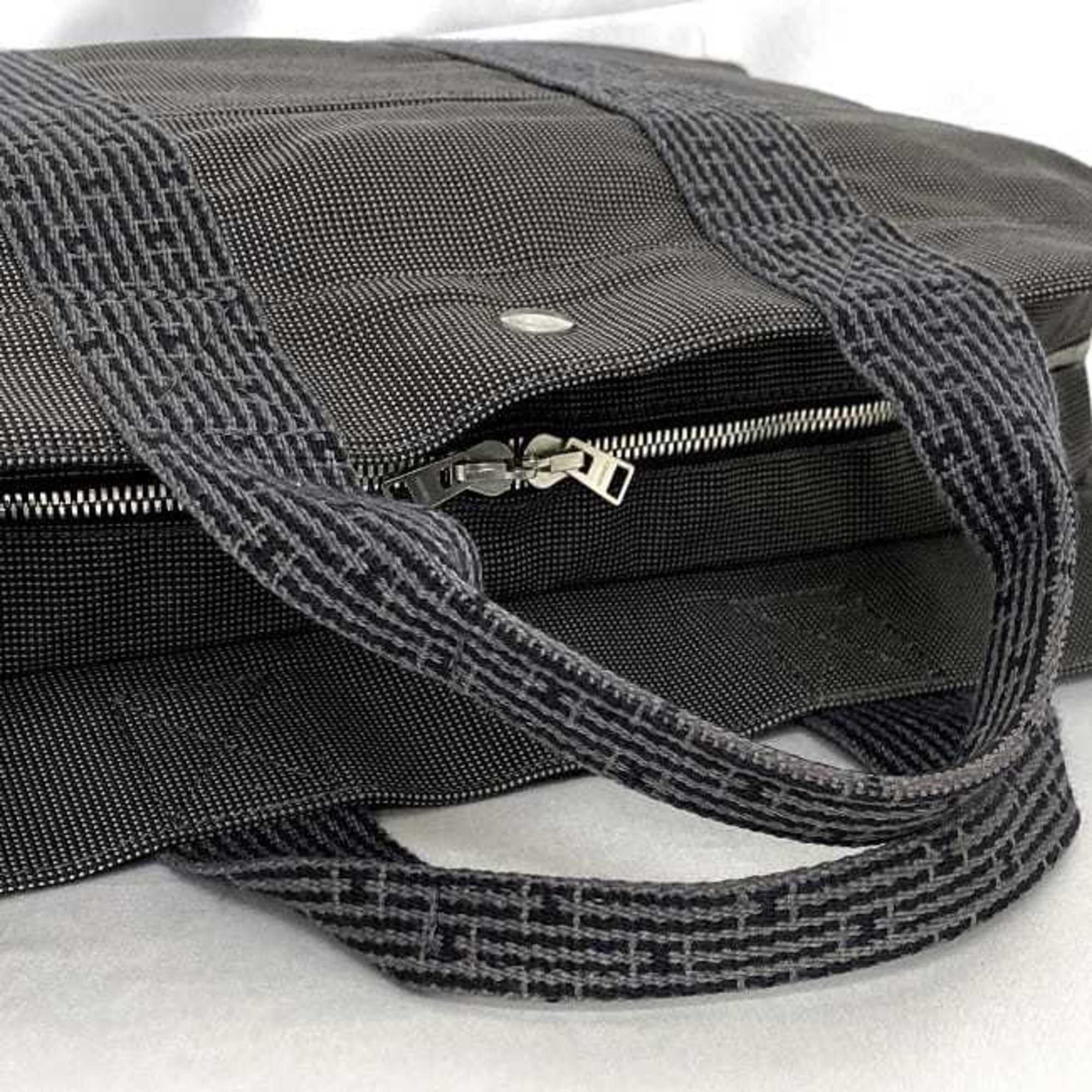 Hermes Gray Canvas Tote Bag (Pre-Owned)