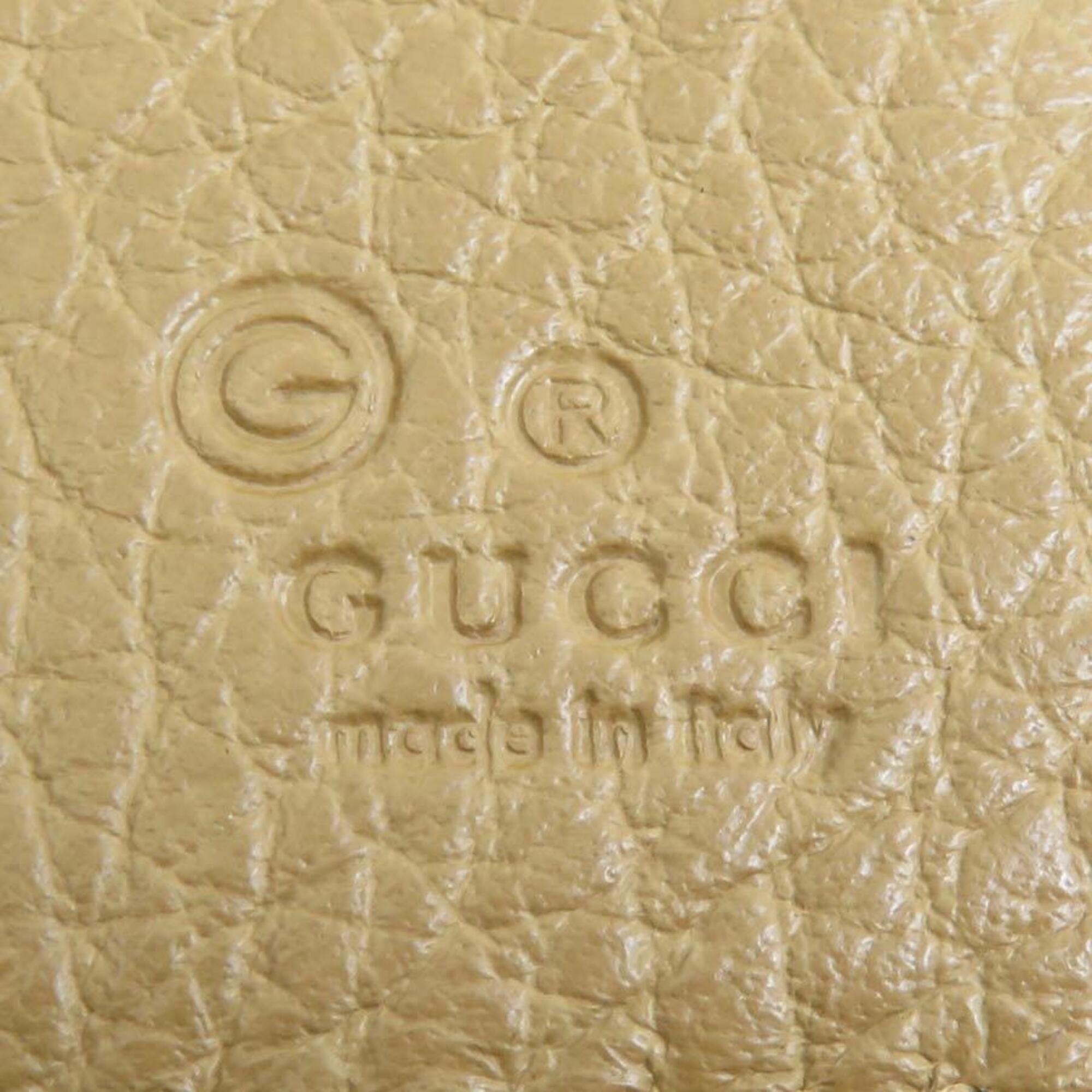 Gucci Brown Leather Long Wallet (Bi-Fold) (Pre-Owned)