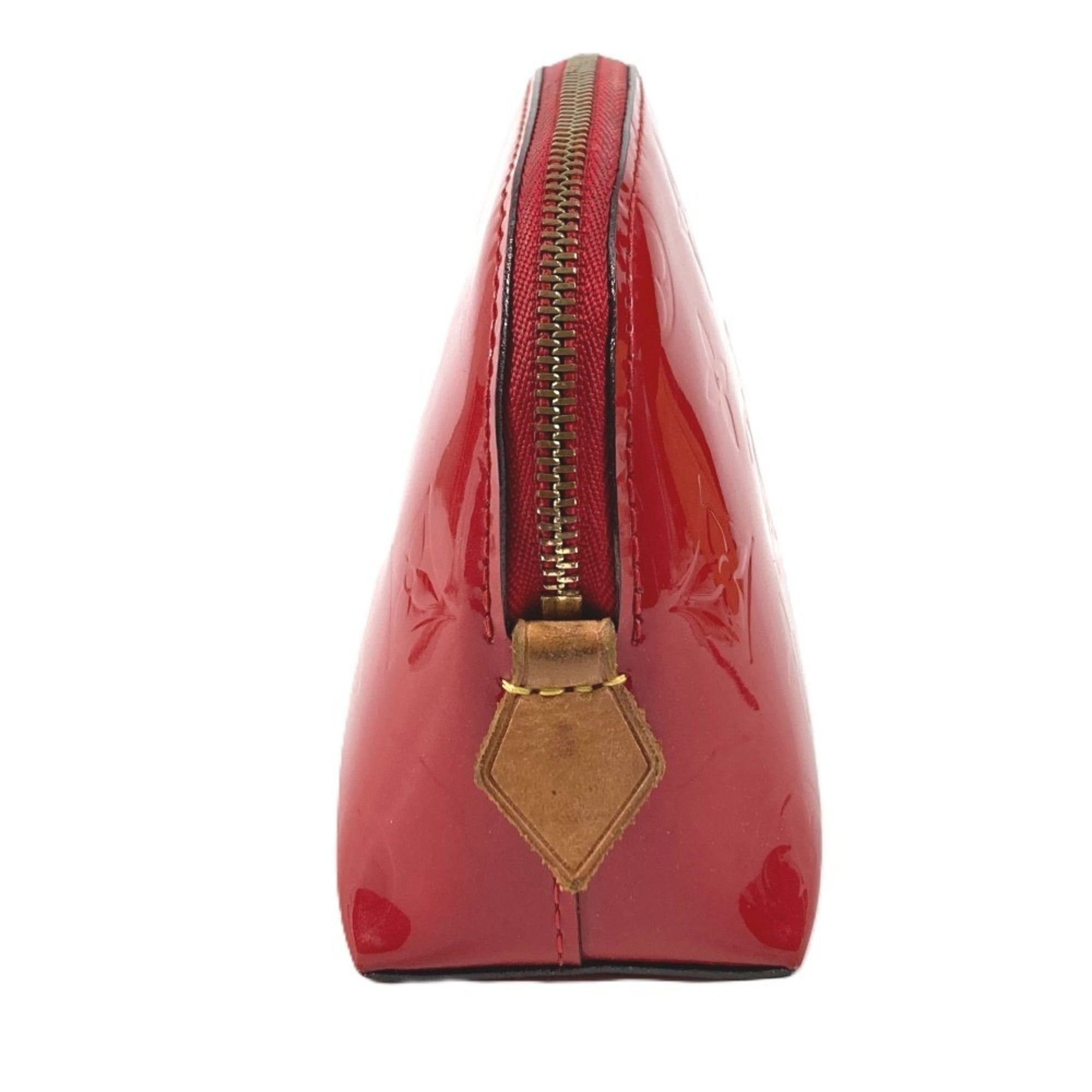 Louis Vuitton Monogram Vernis Cerise Red Color Monogram Vernis Pouch (Pre-Owned)