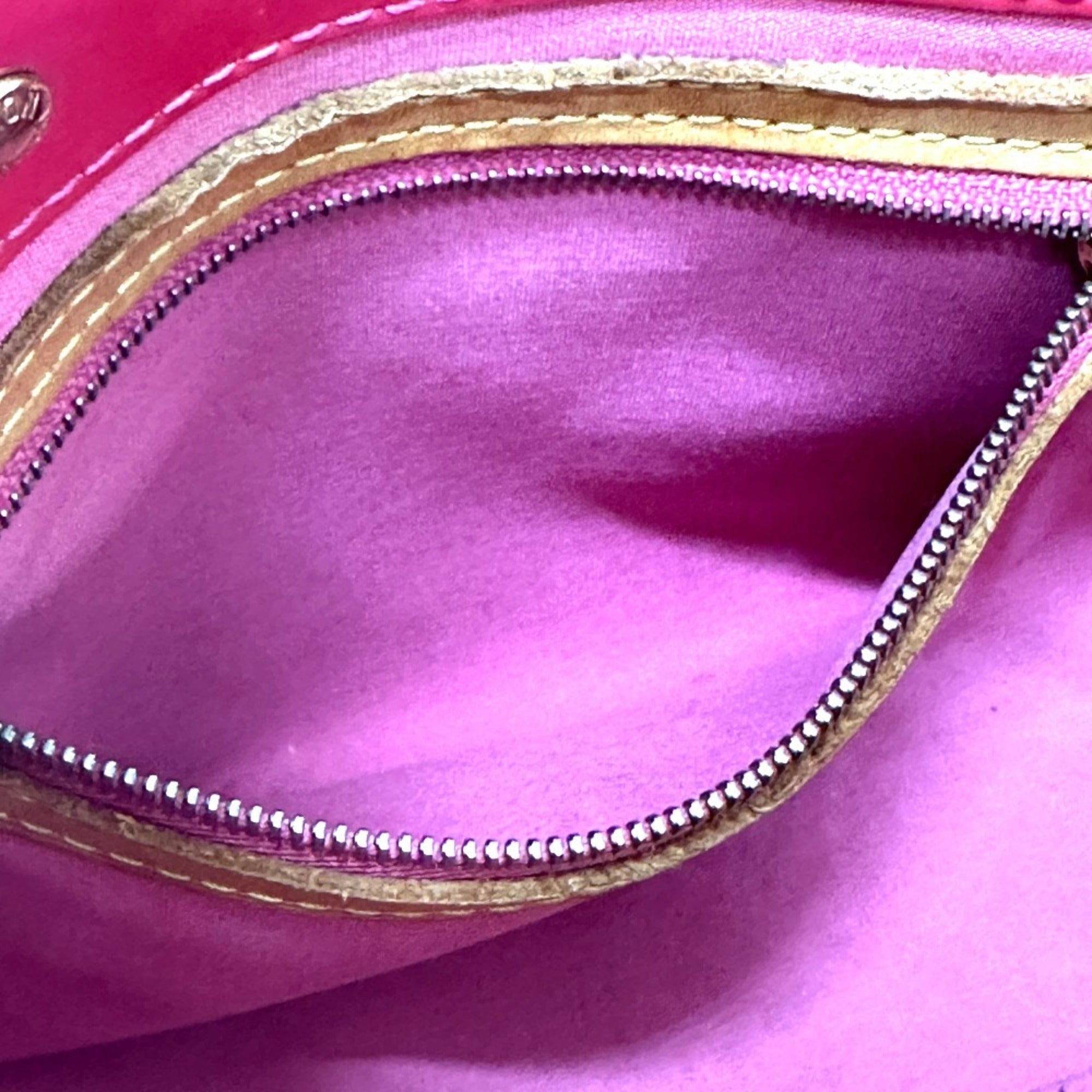 Louis Vuitton Framboise Galle Pink Monogram Vernis Handbag (Pre-Owned)