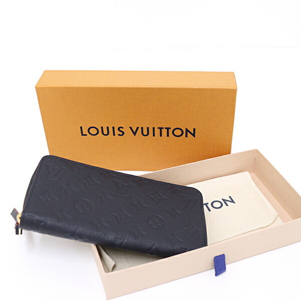 Louis Vuitton Marine Rouge Monogram Empreinte Long Wallet (Bi-Fold) (Pre-Owned)