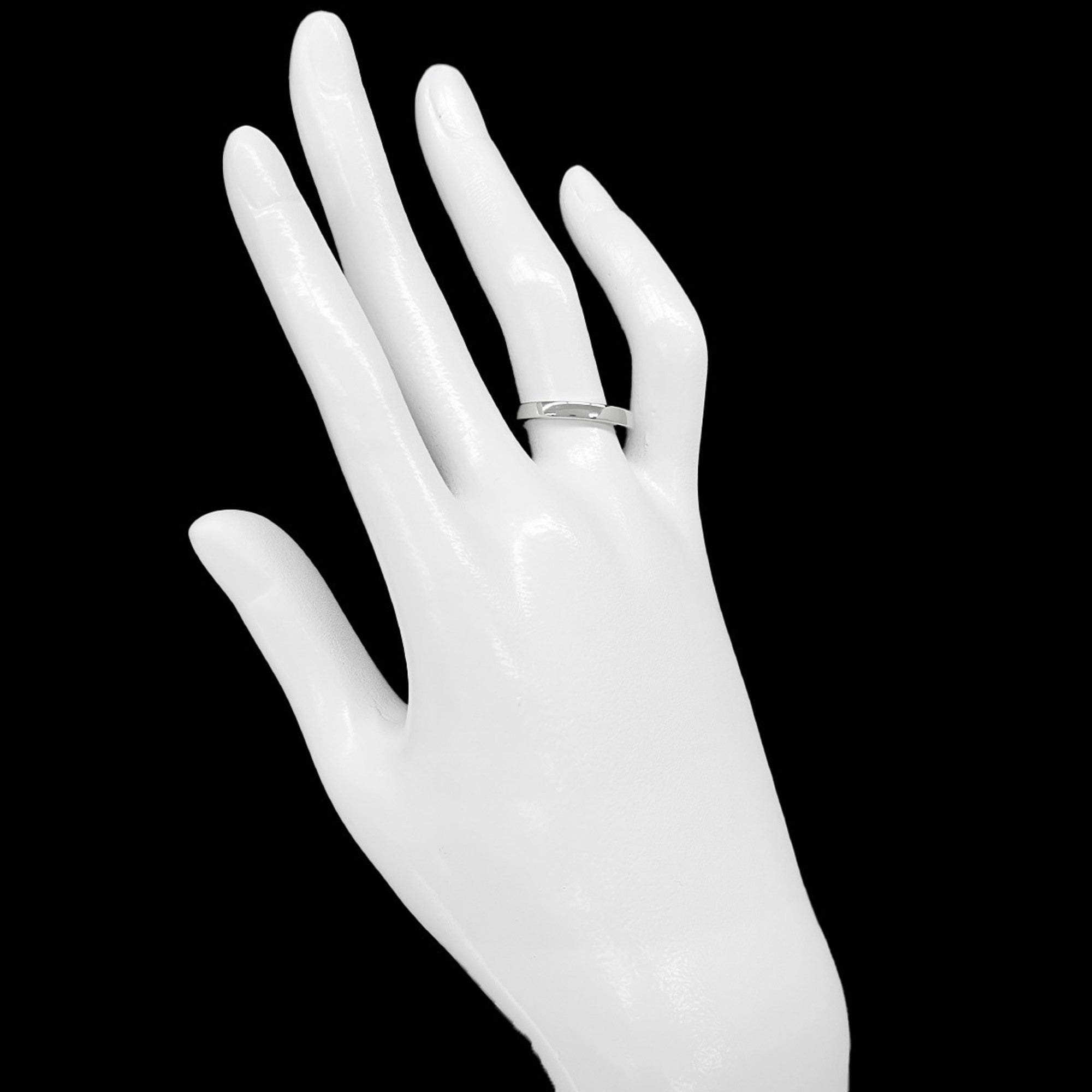 Bvlgari Platinum Platinum 950 Band Ring (Pre-Owned)