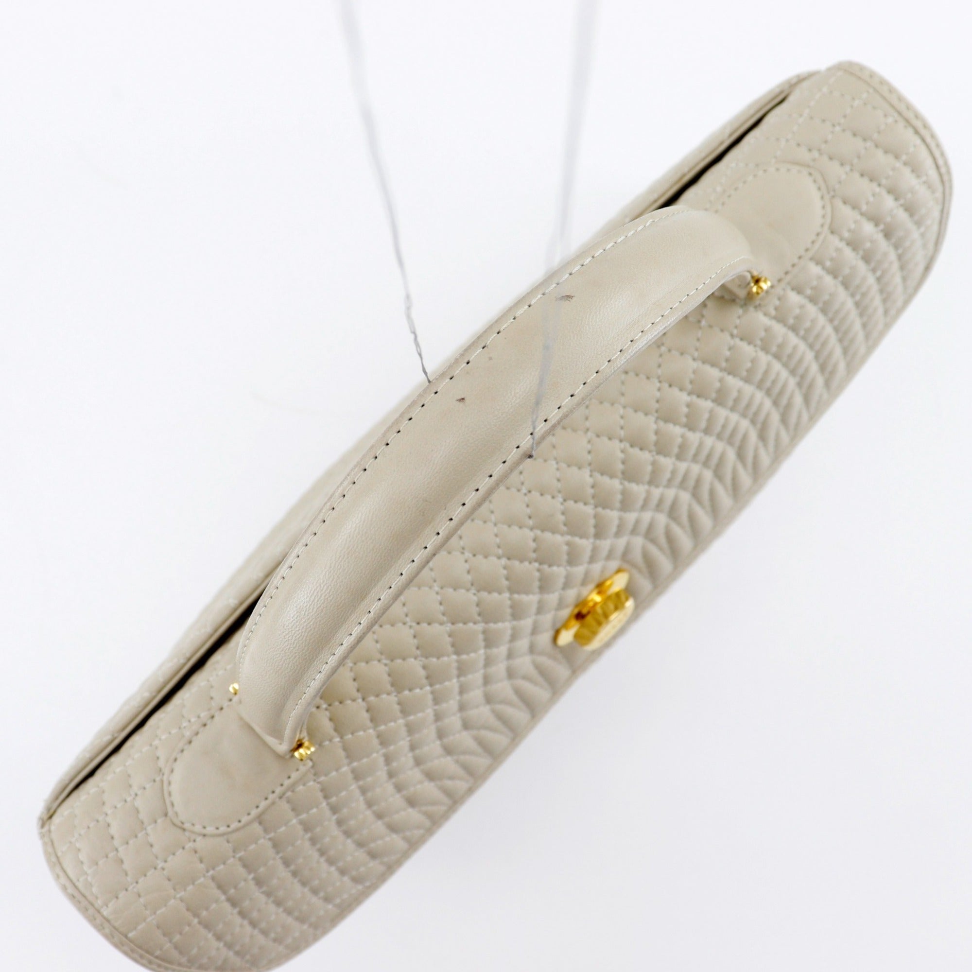 Bally Beige Leather Handbag (Pre-Owned)