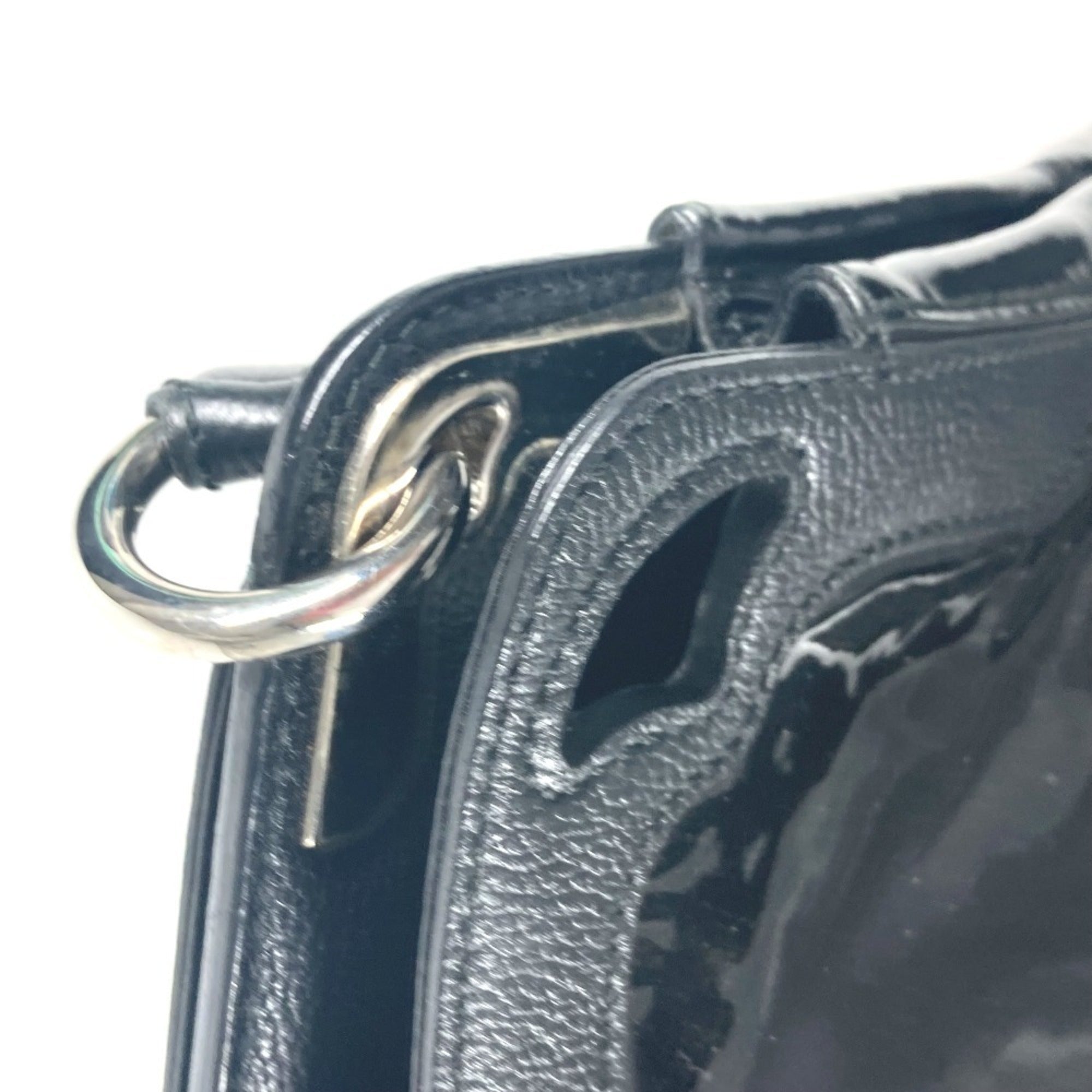 Cartier Marcello Black Leather Shoulder Bag Tote Bag (Pre-Owned)
