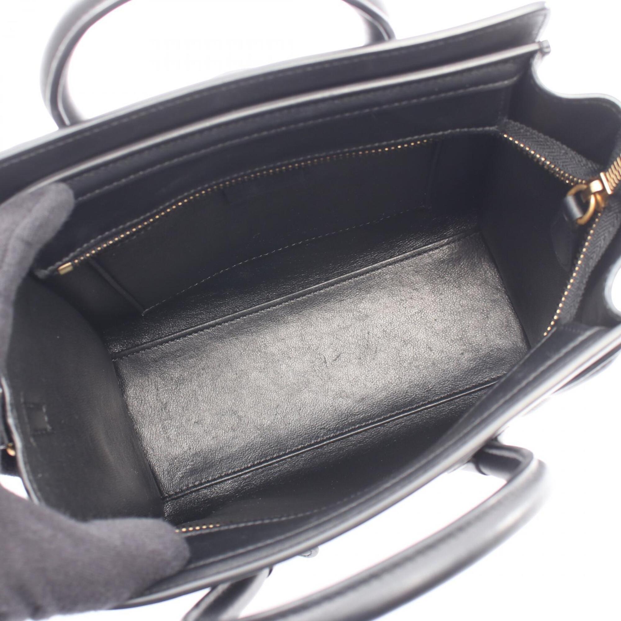 Celine Black Leather Handbag (Pre-Owned)