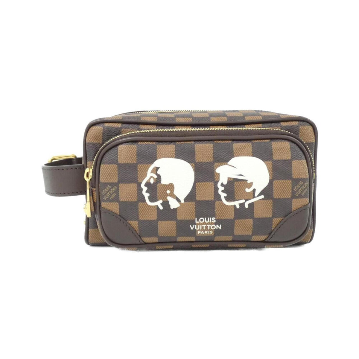 Louis Vuitton Ebene Coated Canvas Pouch (Pre-Owned)