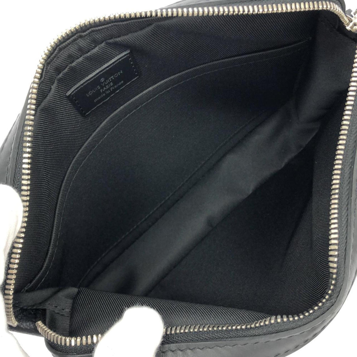 Louis Vuitton Graphite Coated Canvas Pouch Shoulder Bag (Pre-Owned)