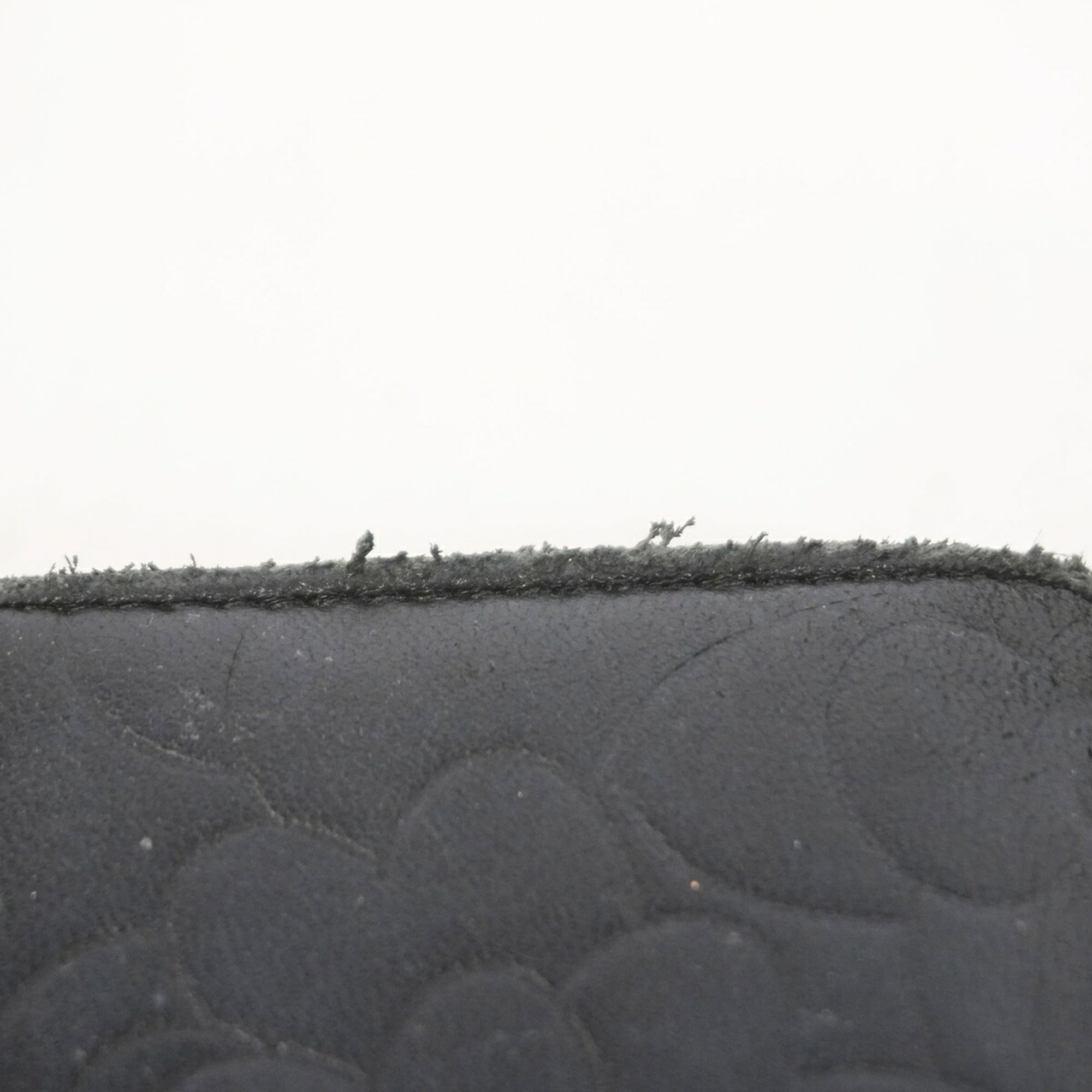 Chanel Black Leather Long Wallet (Tri-Fold) (Pre-Owned)