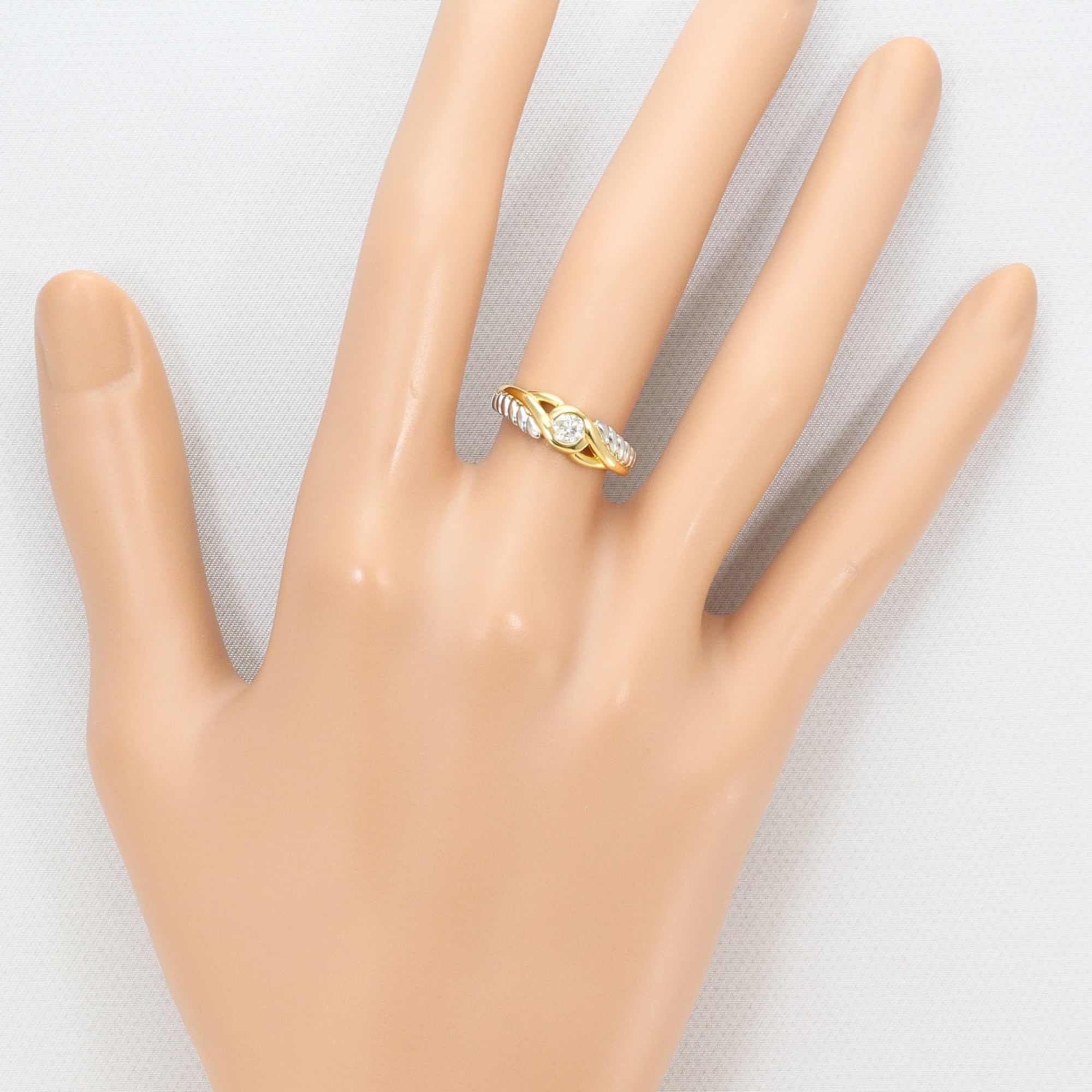 Unbranded Platinum Yellow Gold Yellow Gold (18K) Platinum Band Ring (Pre-Owned)