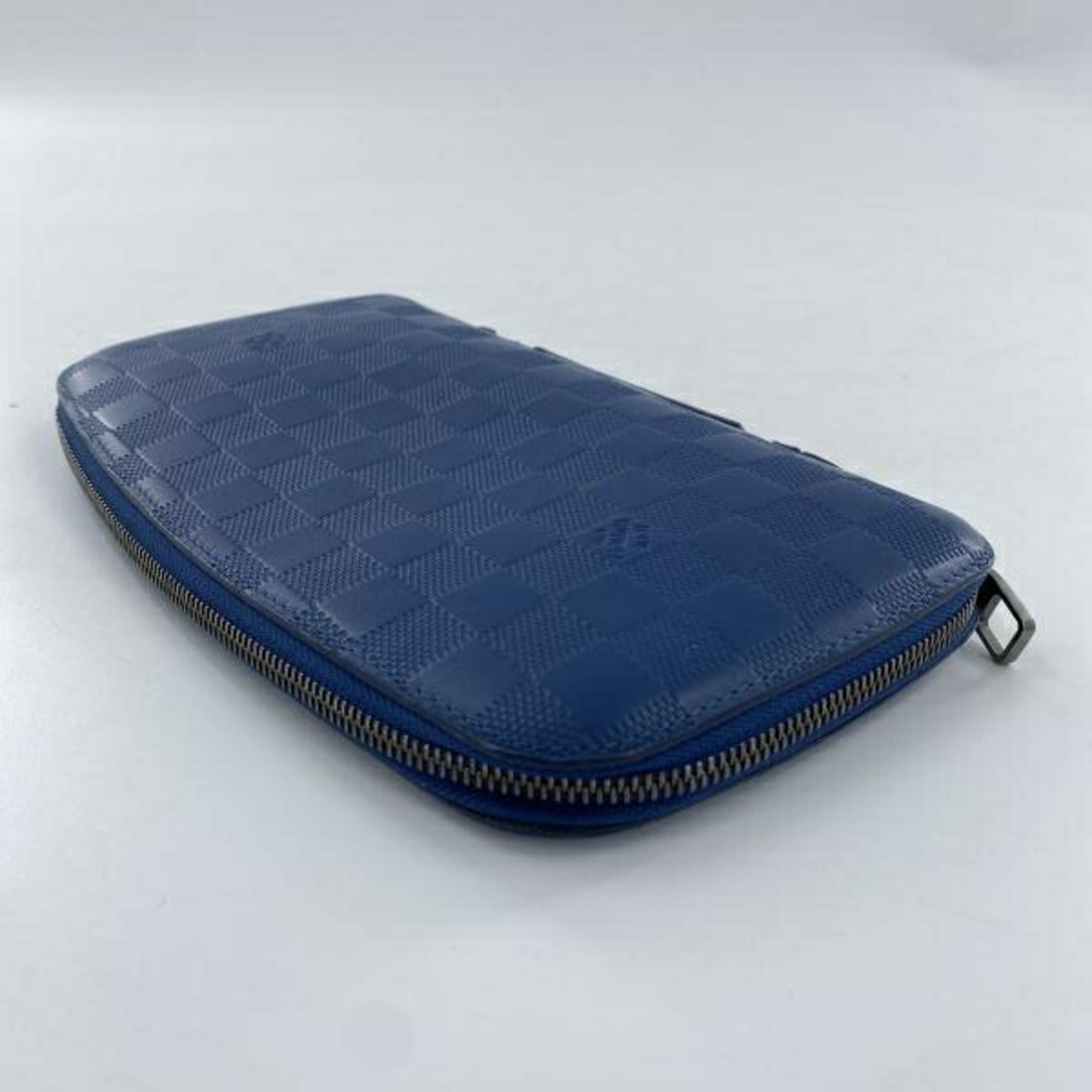 Louis Vuitton Damier Infini Blue Long Wallet (Bi-Fold) (Pre-Owned)