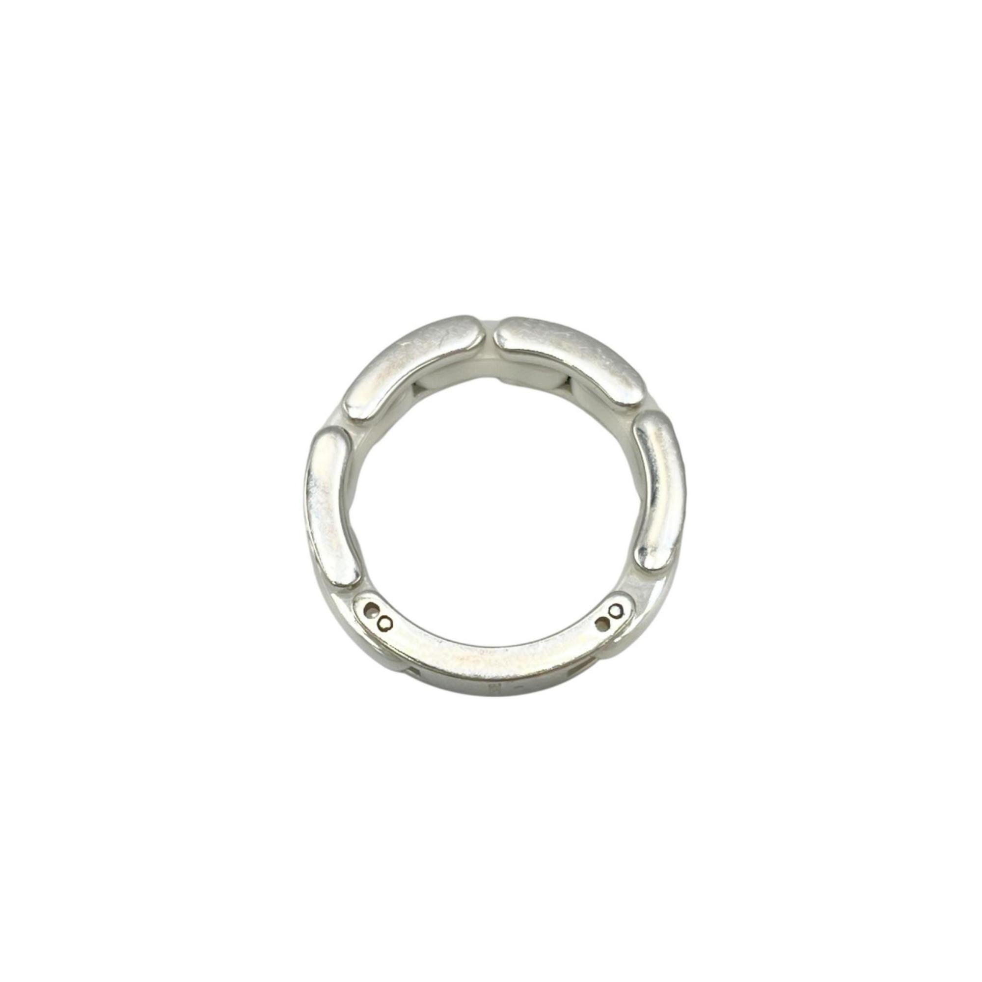 Chanel White Band Ring (Pre-Owned)