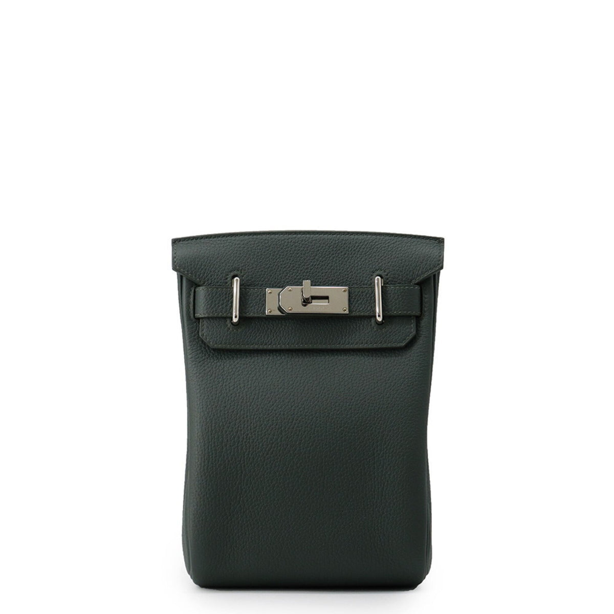 Hermes Black Vert Togo Leather Handbag Sling Bag (Pre-Owned)