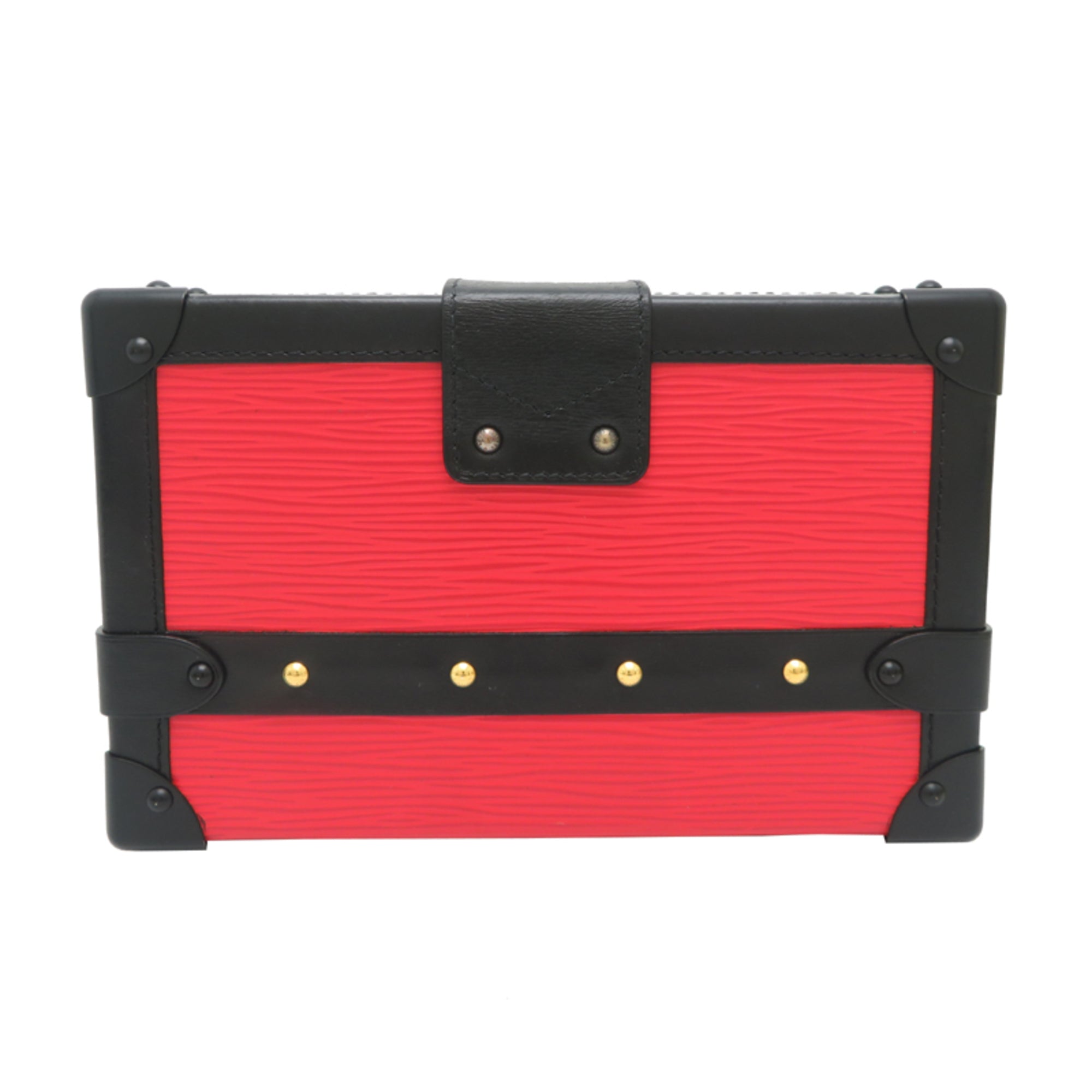 Louis Vuitton Black Red Color Epi Leather Shoulder Bag (Pre-Owned)