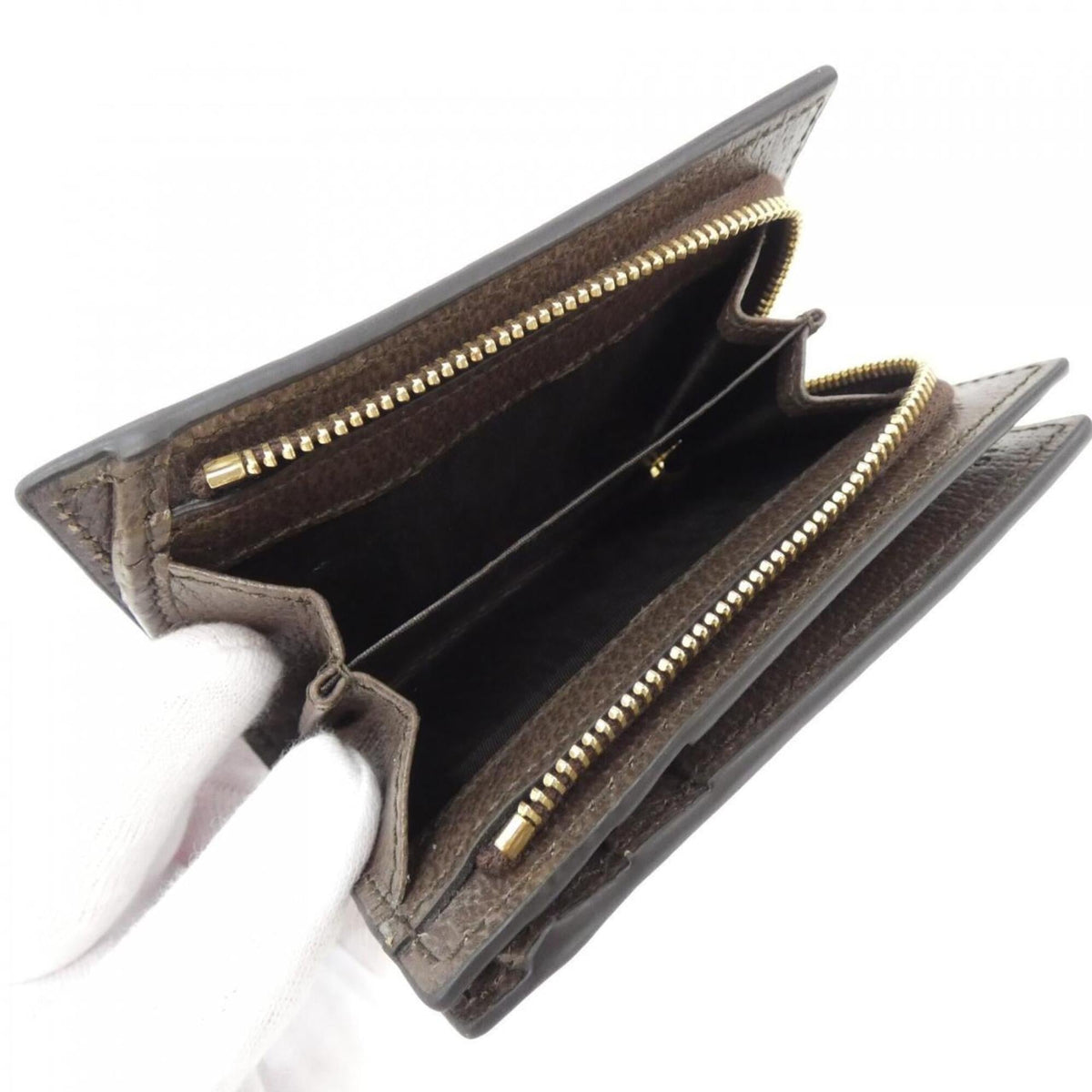 Gucci Ophidia Beige Brown Gg Supreme Wallet (Bi-Fold) (Pre-Owned)