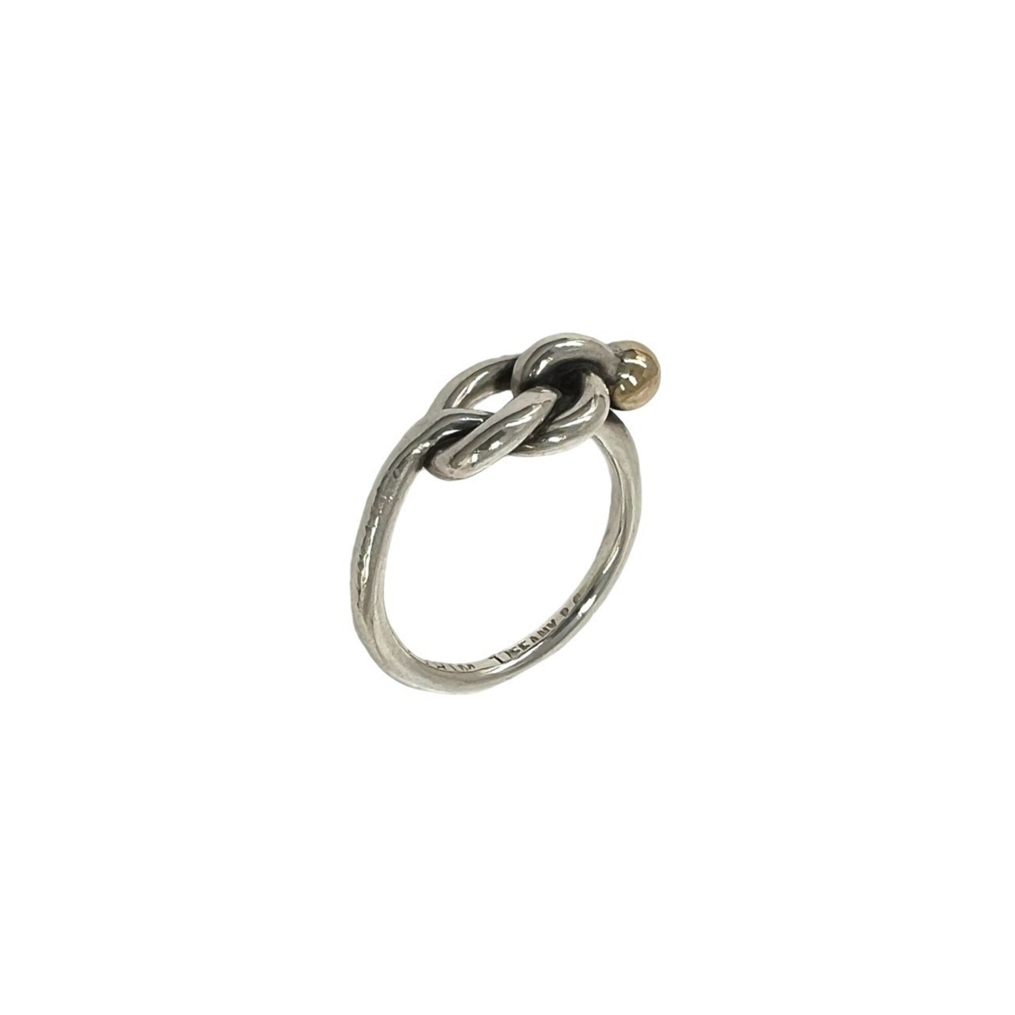 Tiffany Gold Silver Silver 925 Band Ring (Pre-Owned)
