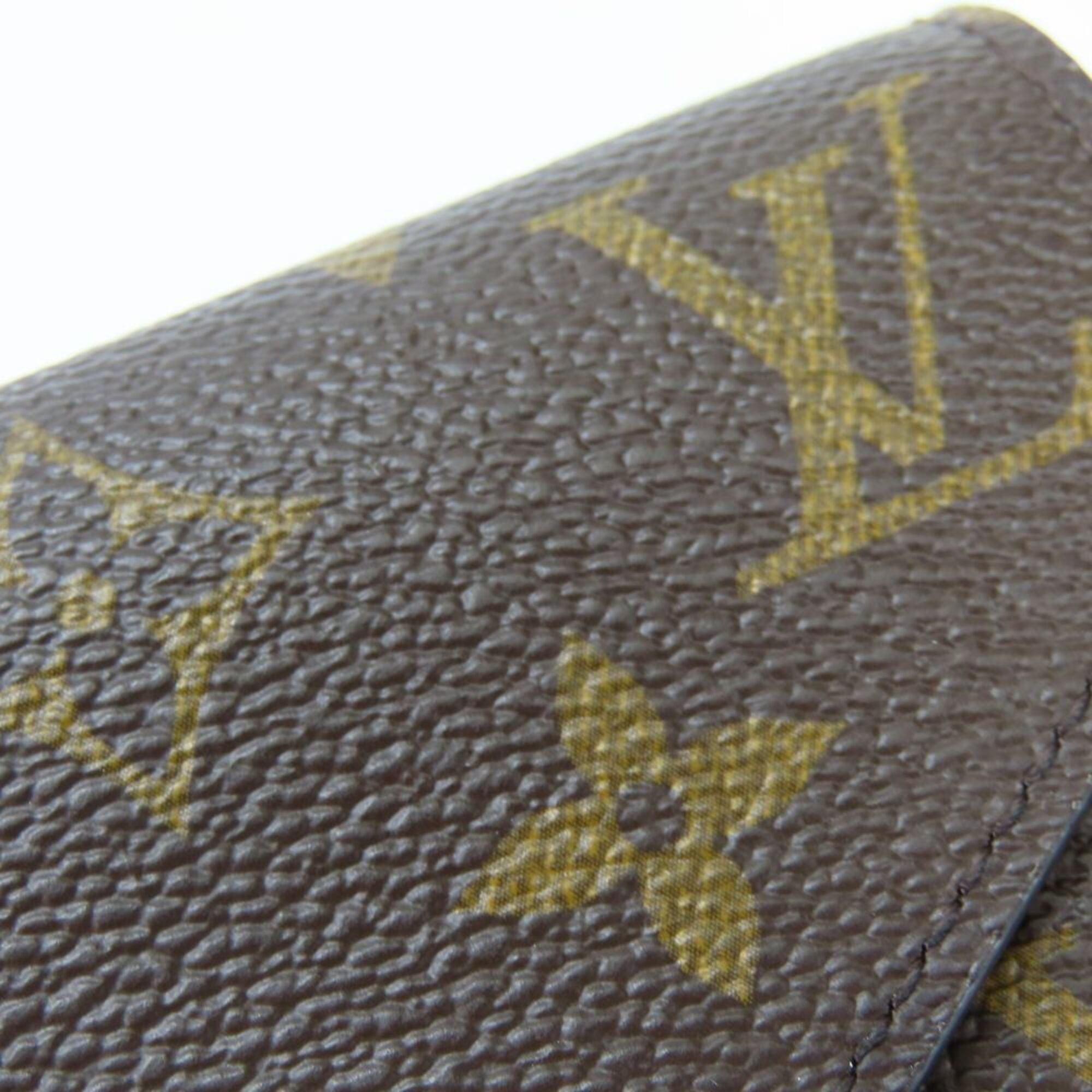 Louis Vuitton Brown Monogram Wallet (Tri-Fold) (Pre-Owned)