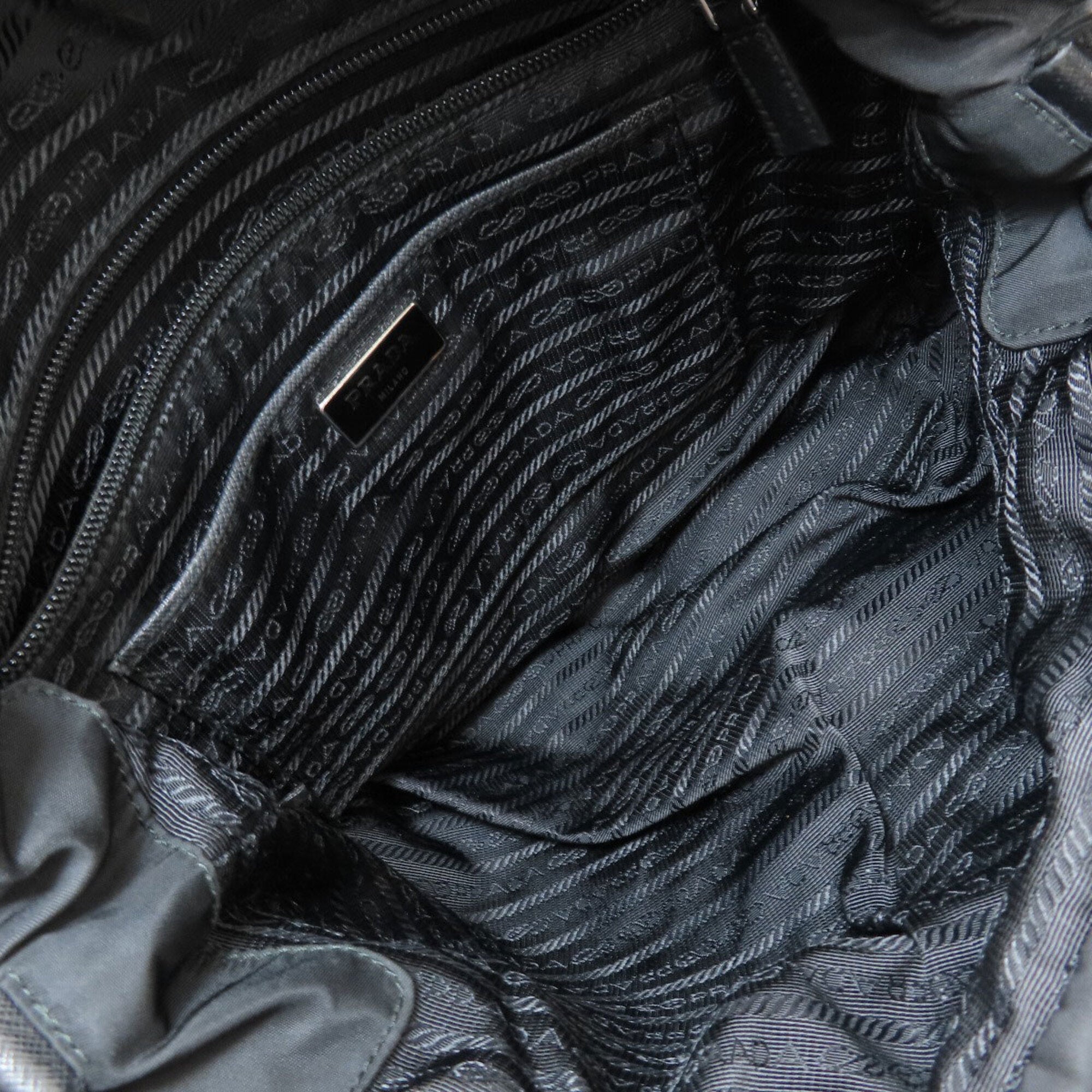 Prada Black Nylon Tote Bag (Pre-Owned)