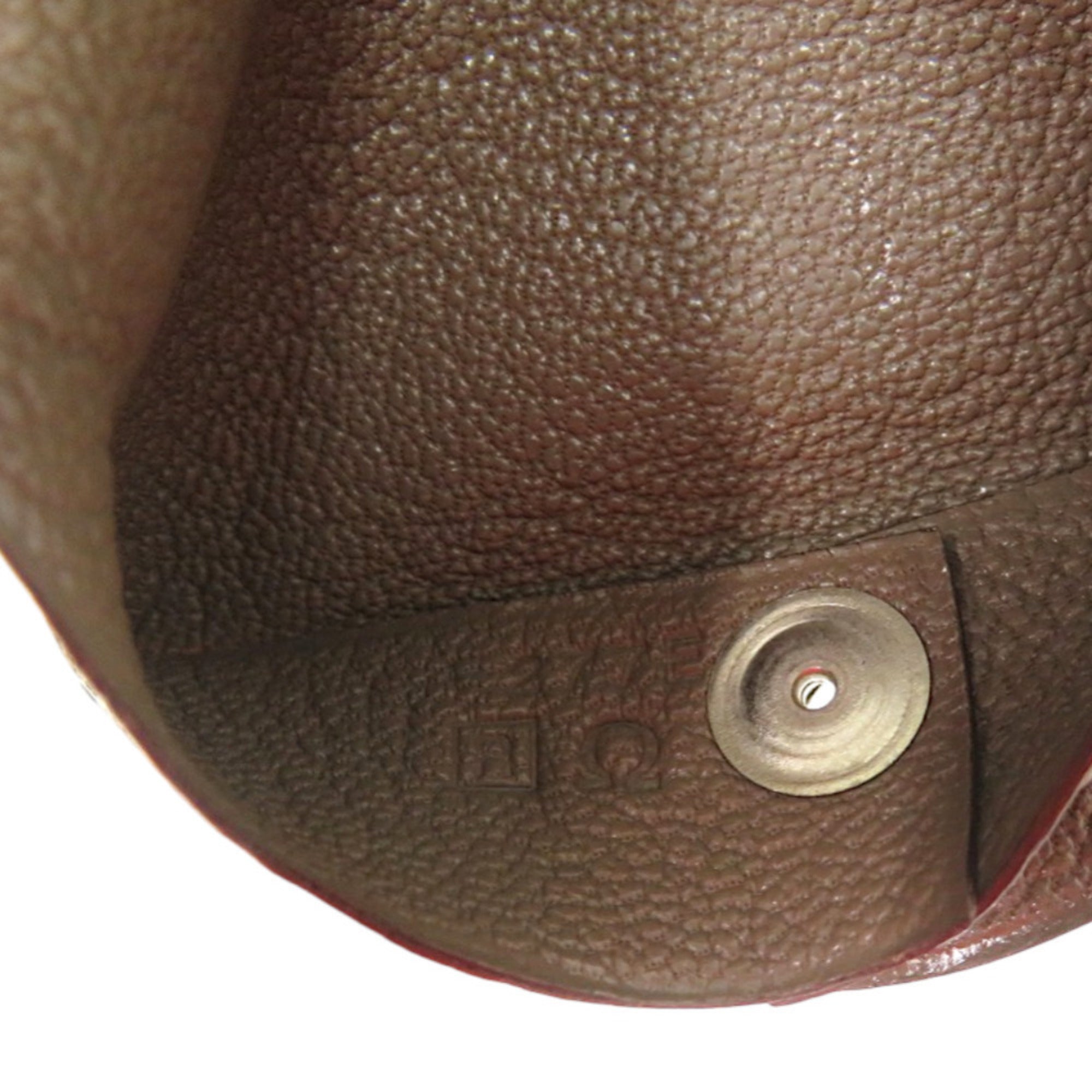 Hermes Brown Etoupe Gray Chevre Leather Coin Purse/Coin Case (Pre-Owned)