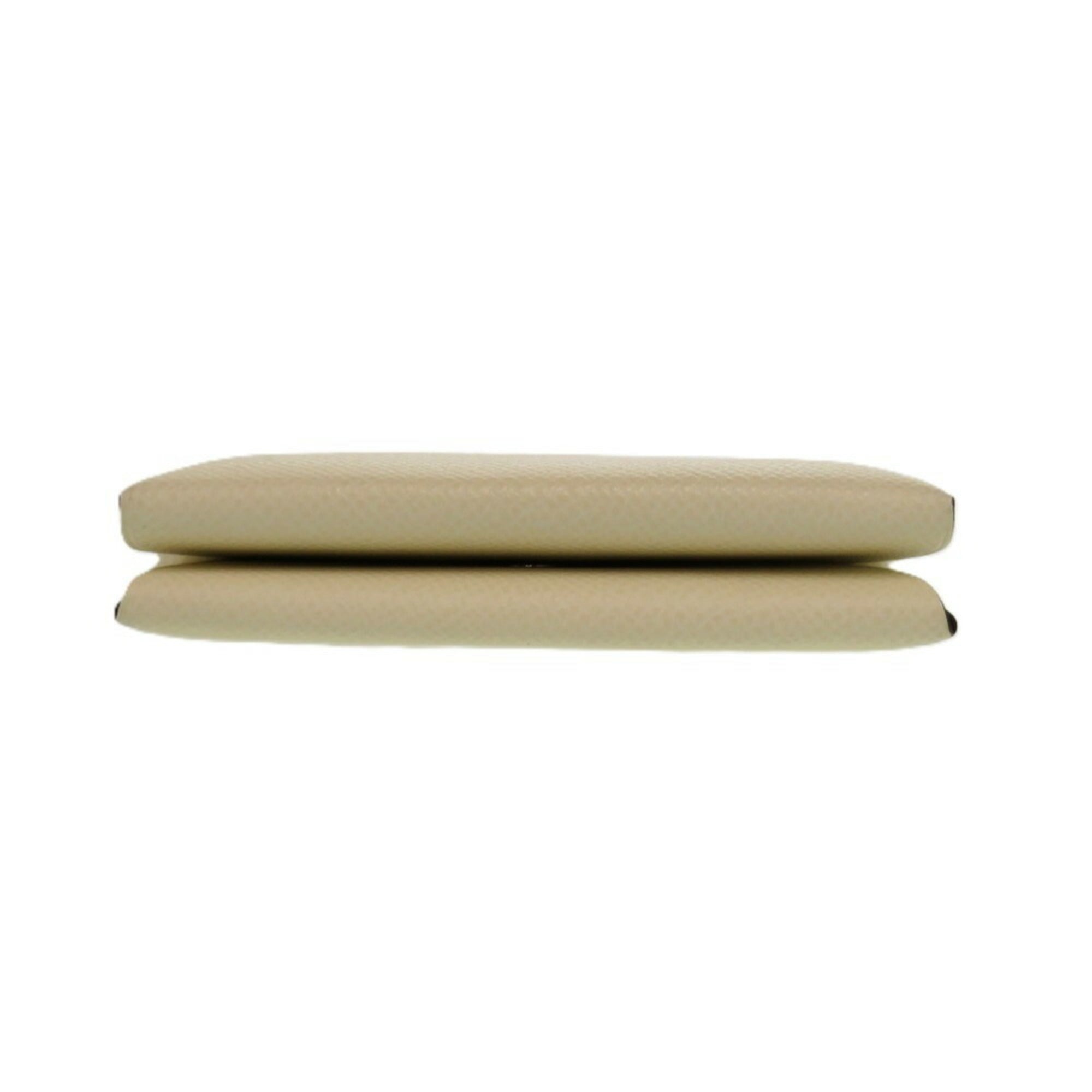 Hermes White Epsom Leather Coin Purse/Coin Case (Pre-Owned)