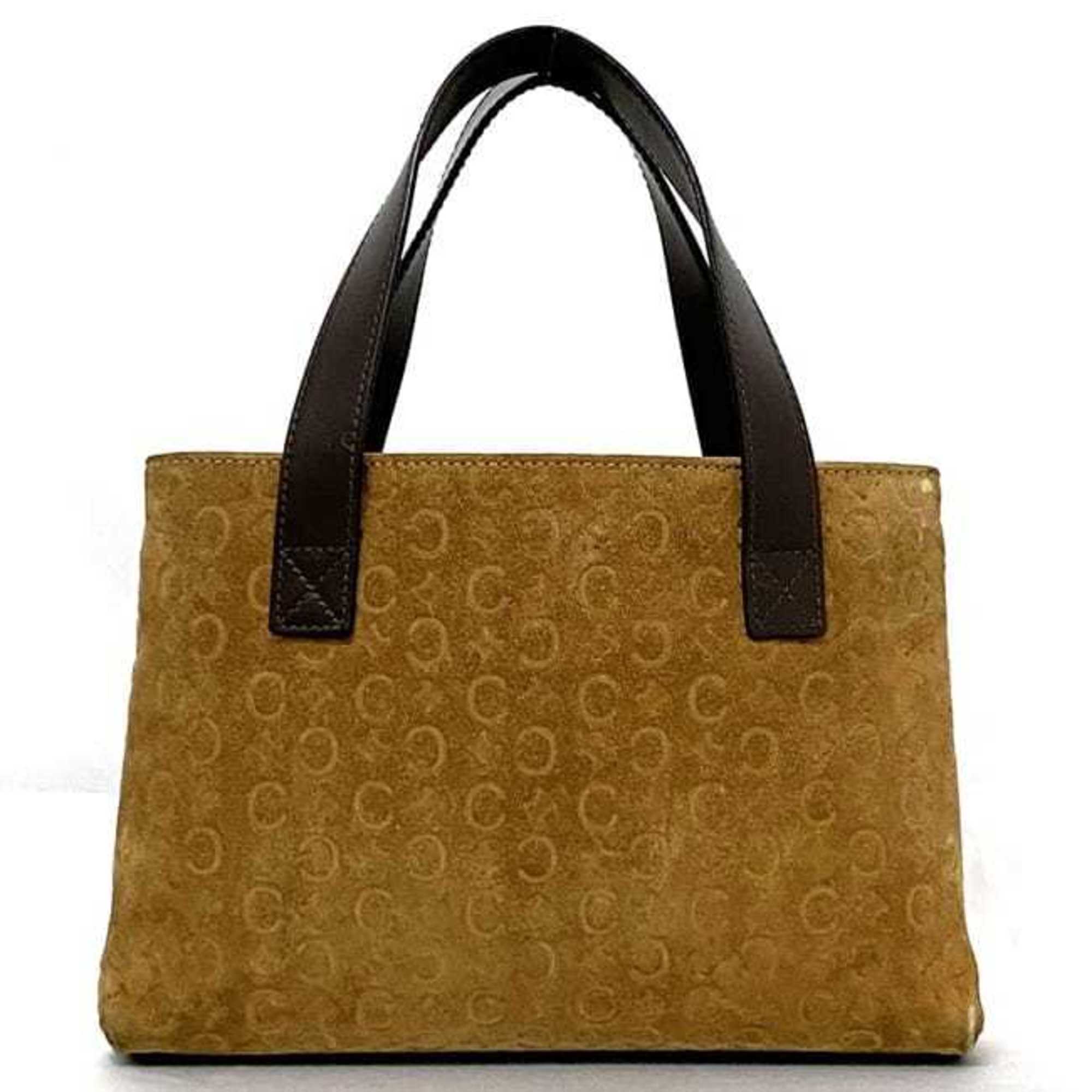 Celine Brown Suede Leather Handbag (Pre-Owned)