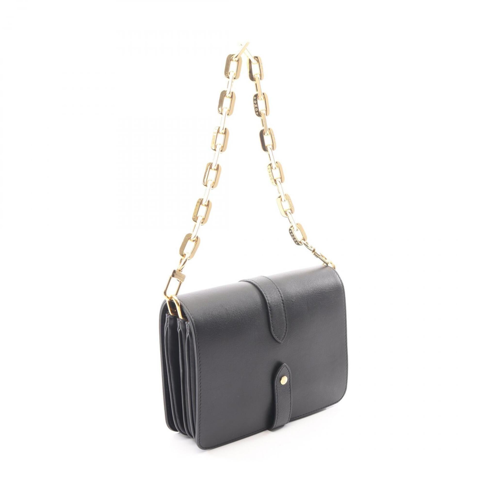 Louis Vuitton Black Leather Handbag (Pre-Owned)