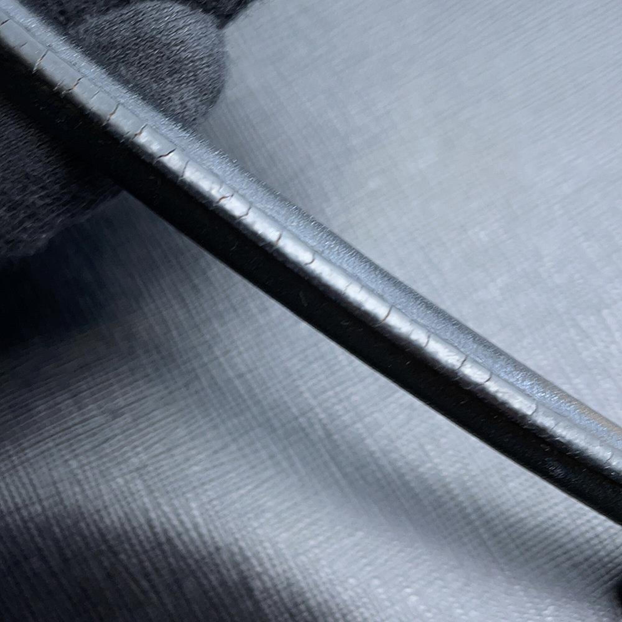 Prada Black Leather Shoulder Bag Tote Bag (Pre-Owned)