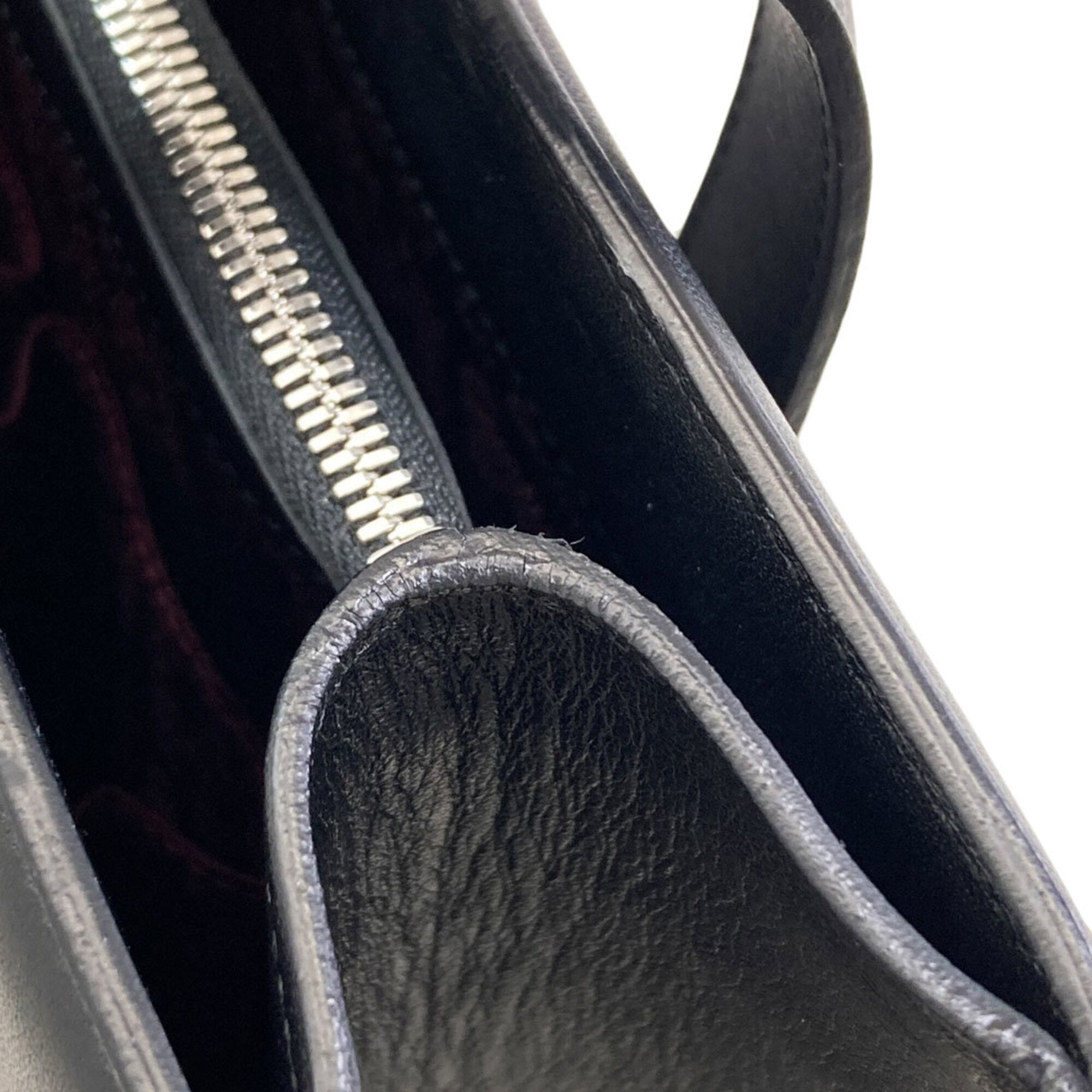 Cartier Black Leather Tote Bag (Pre-Owned)