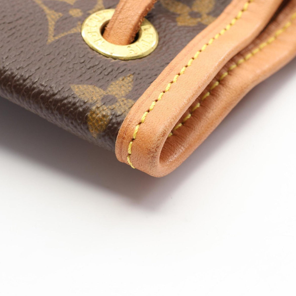 Louis Vuitton Brown Coated Canvas Leather Backpack Handbag (Pre-Owned)