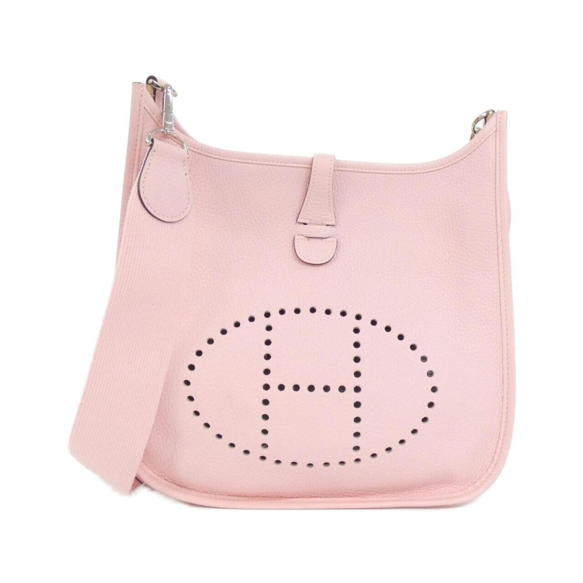 Hermes Rose Sakura Taurillon Clemence Leather Shoulder Bag (Pre-Owned)