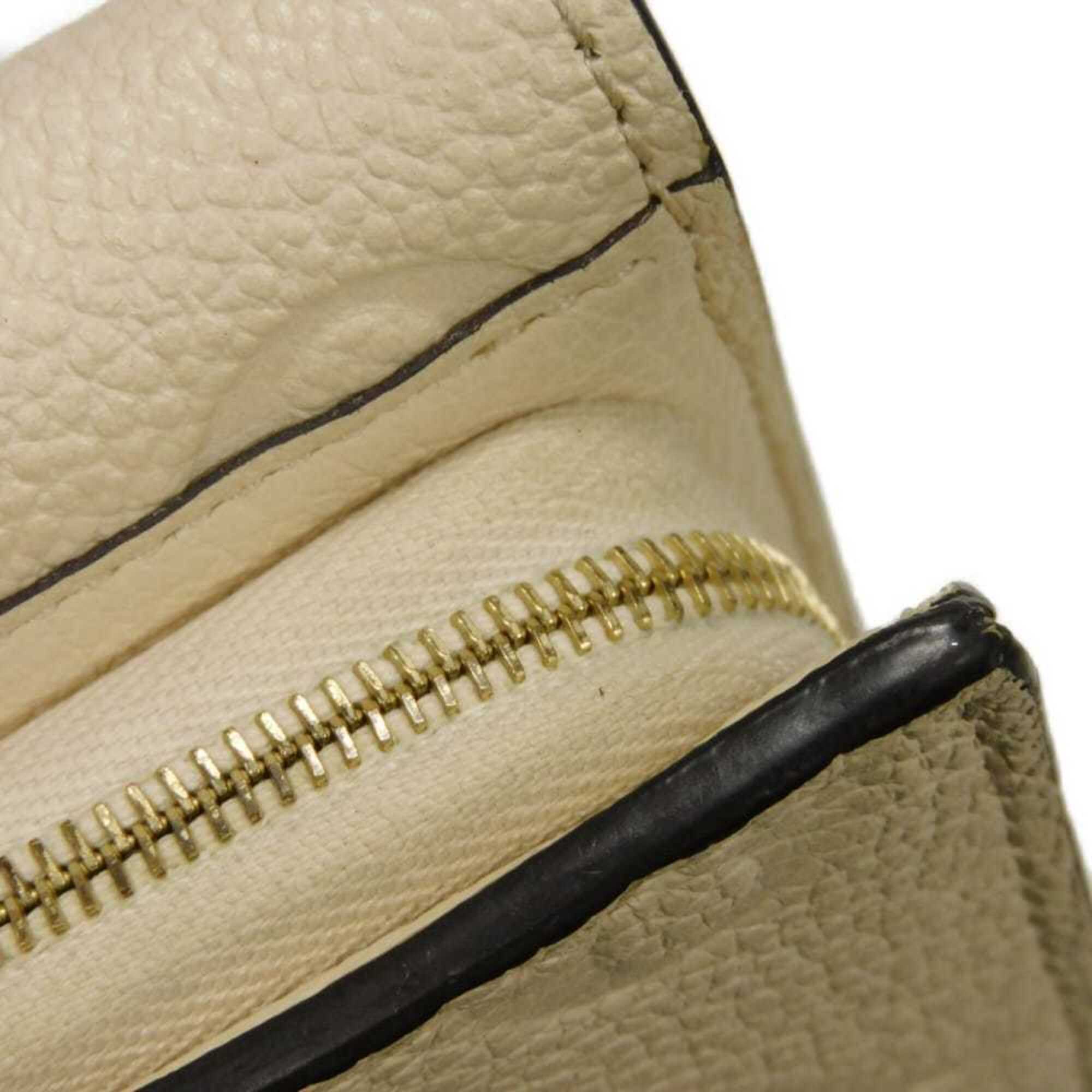 Louis Vuitton Monogram White Monogram Empreinte Leather Wallet (Tri-Fold) (Pre-Owned)
